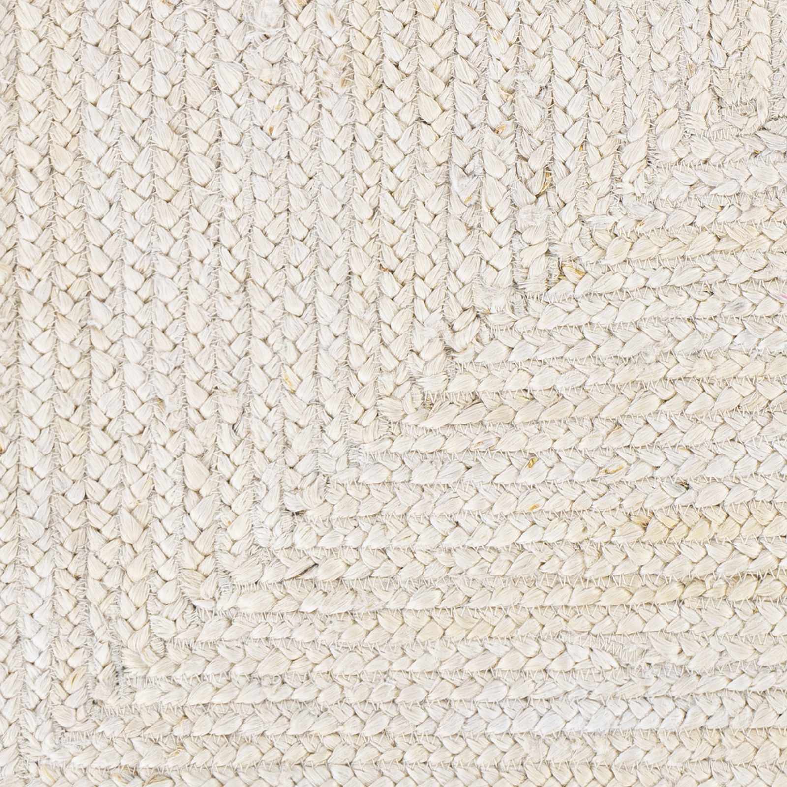 Hand Woven Ivory and Beige Jute Braided Multi Size Area Rug - Image 7