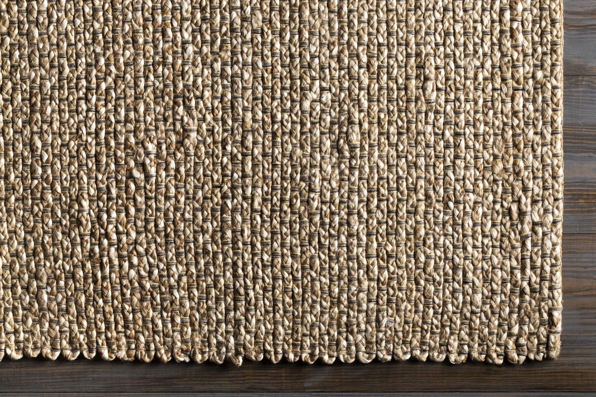 Hand Woven Ivory and Tan Natural Jute textured Multi size Area Rug - Image 10