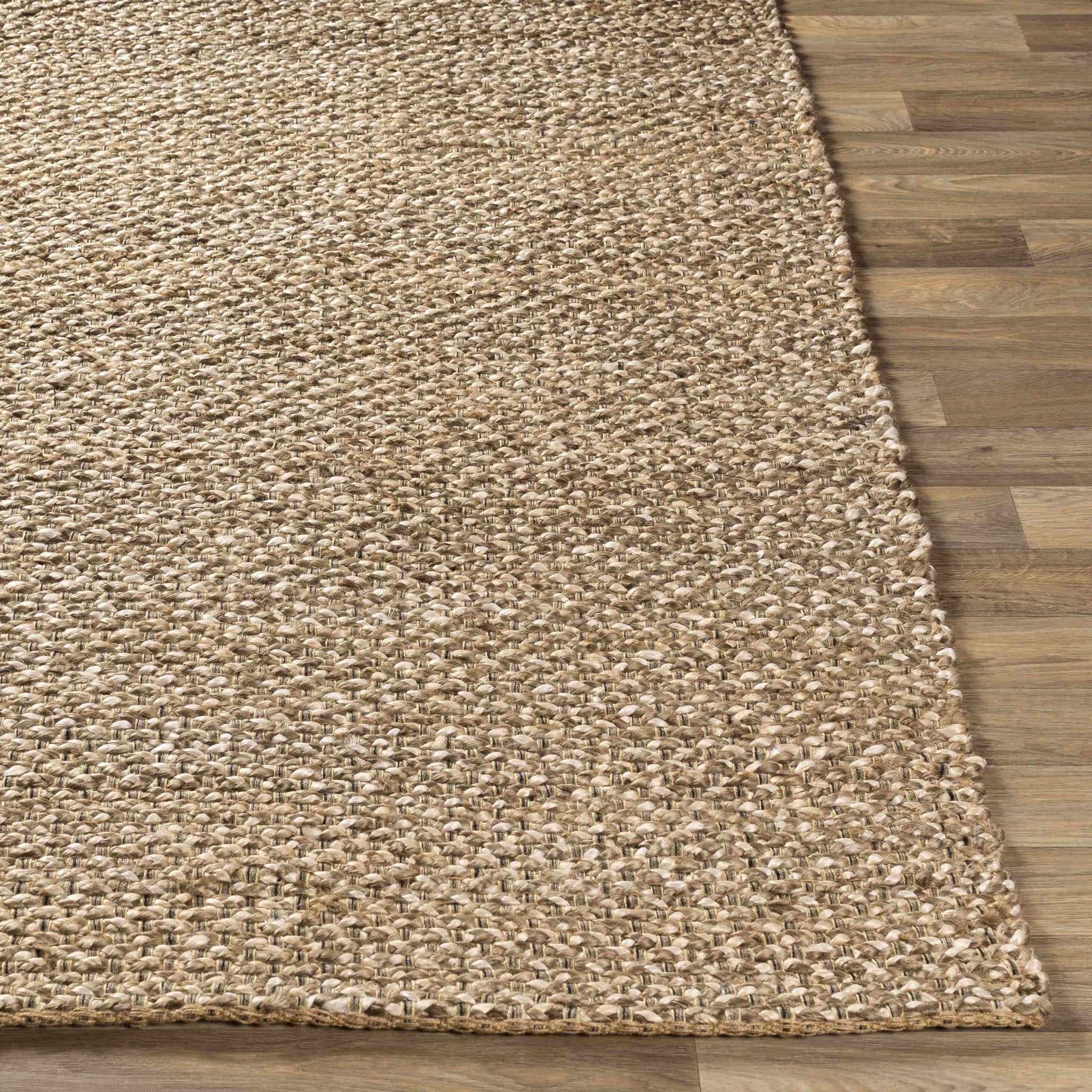 Hand Woven Ivory and Tan Natural Jute textured Multi size Area Rug - Image 15