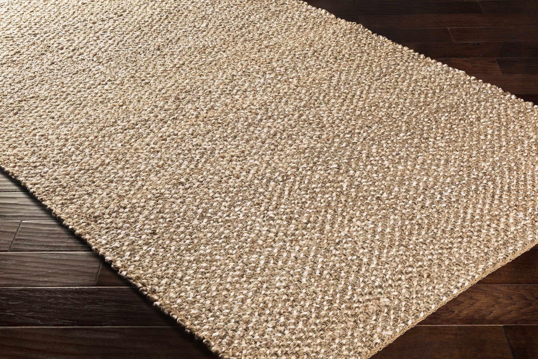Hand Woven Ivory and Tan Natural Jute textured Multi size Area Rug - Image 16