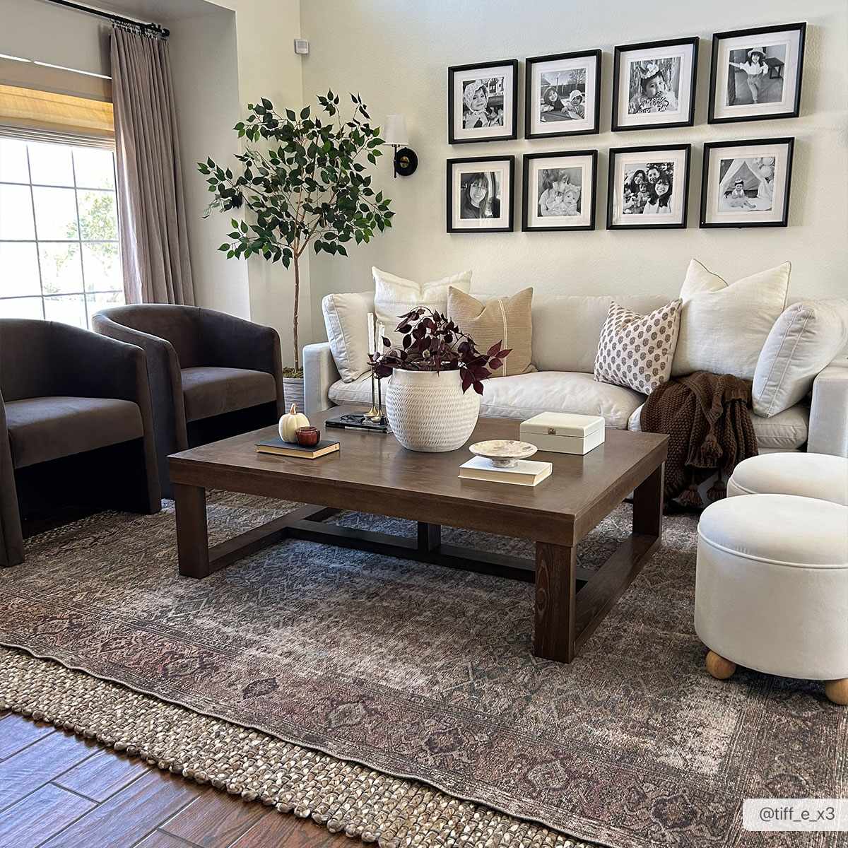 Hand Woven Ivory and Tan Natural Jute textured Multi size Area Rug - Image 3