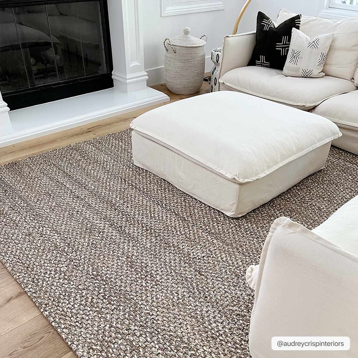 Hand Woven Ivory and Tan Natural Jute textured Multi size Area Rug - Image 5