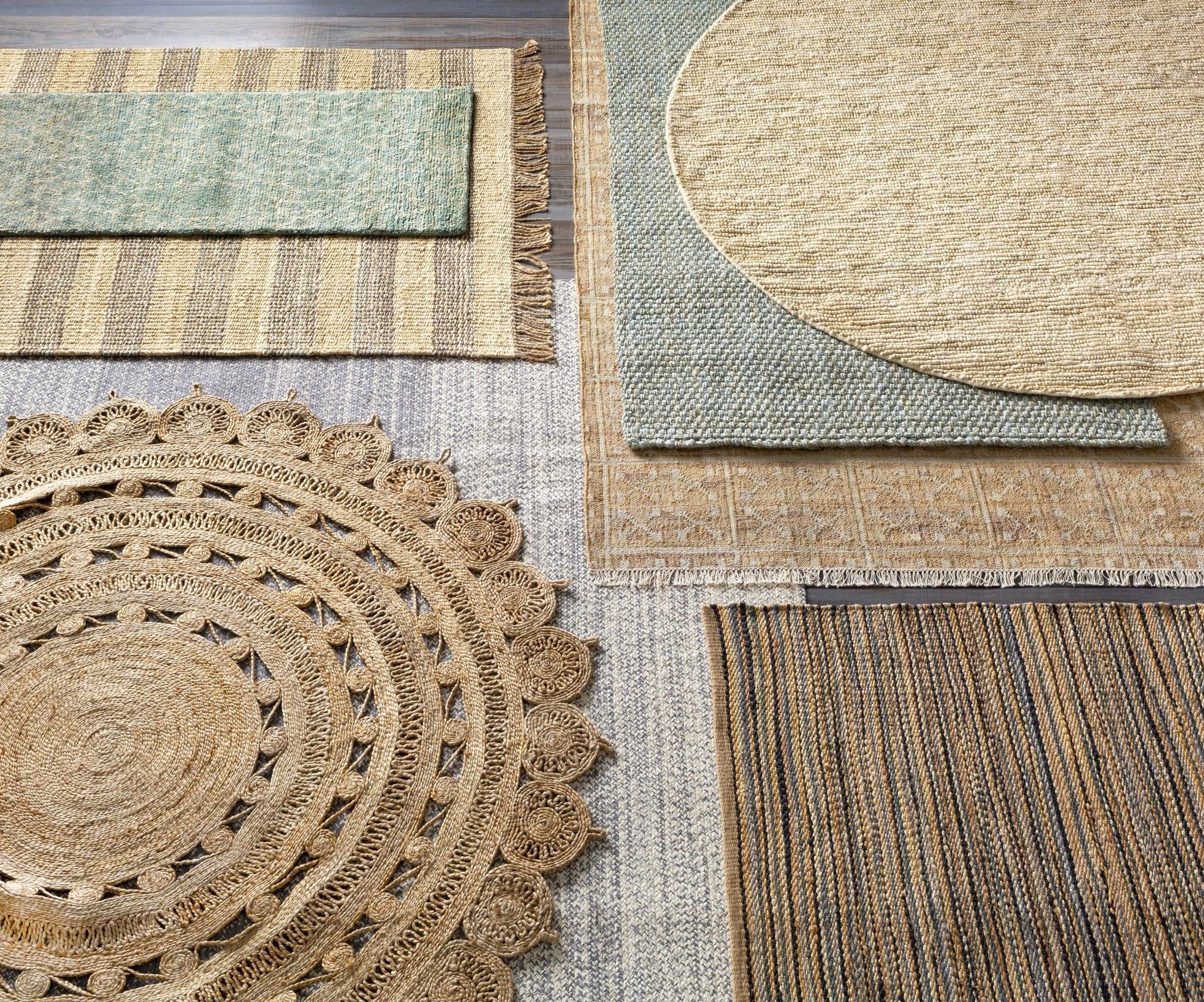 Hand Woven Ivory Modern Style Braided Jute Carpet - Image 12