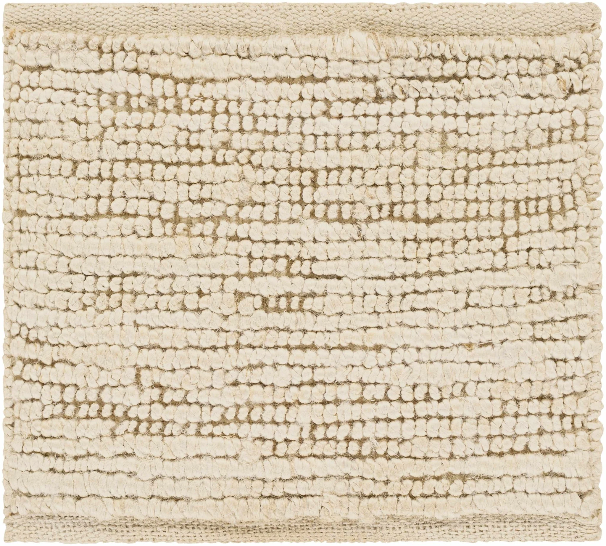 Hand Woven Ivory Modern Style Braided Jute Carpet - Image 16
