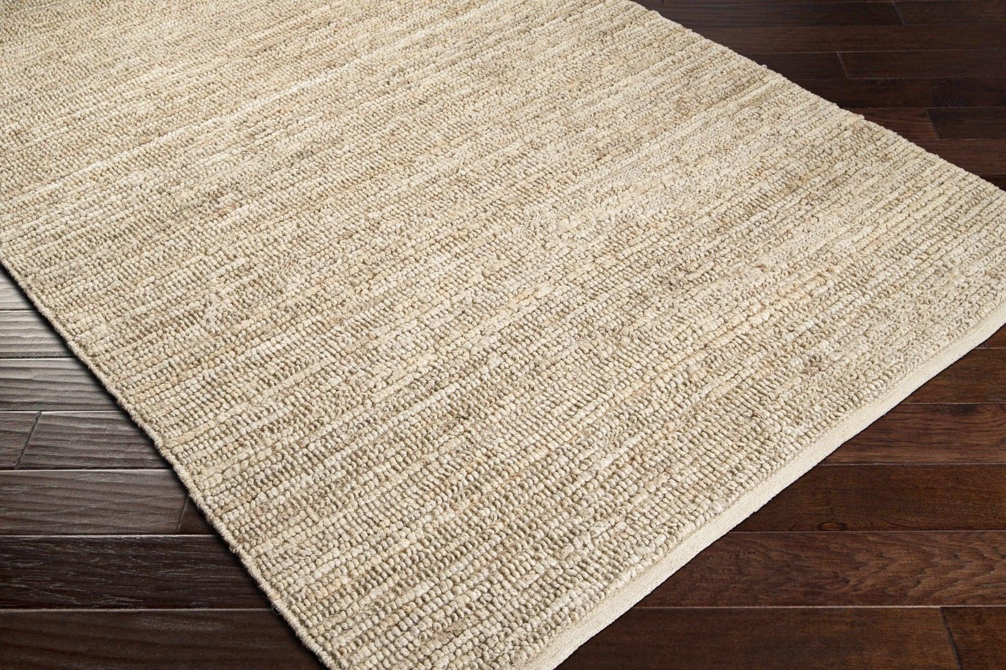 Hand Woven Ivory Modern Style Braided Jute Carpet - Image 6