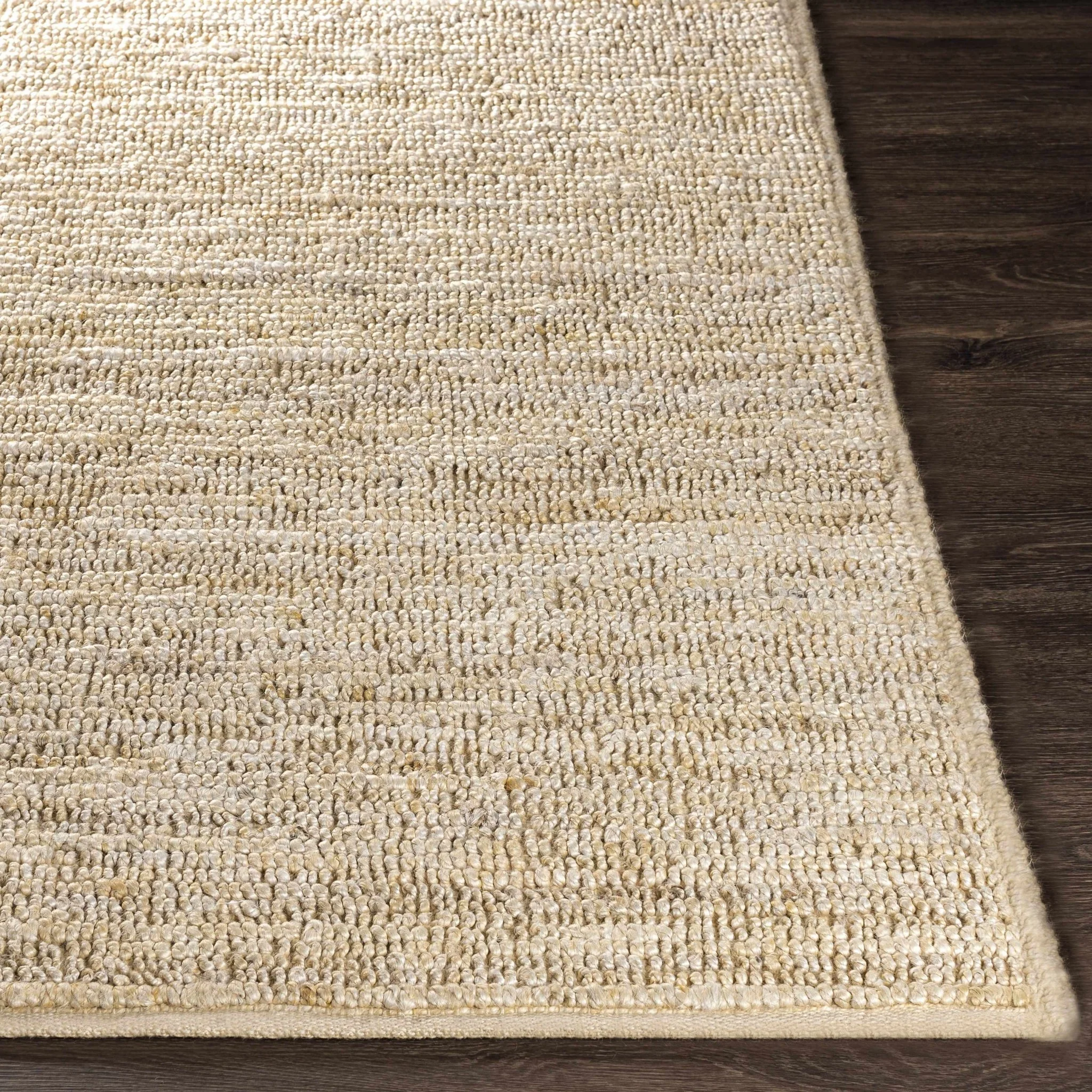 Hand Woven Ivory Modern Style Braided Jute Carpet - Image 9