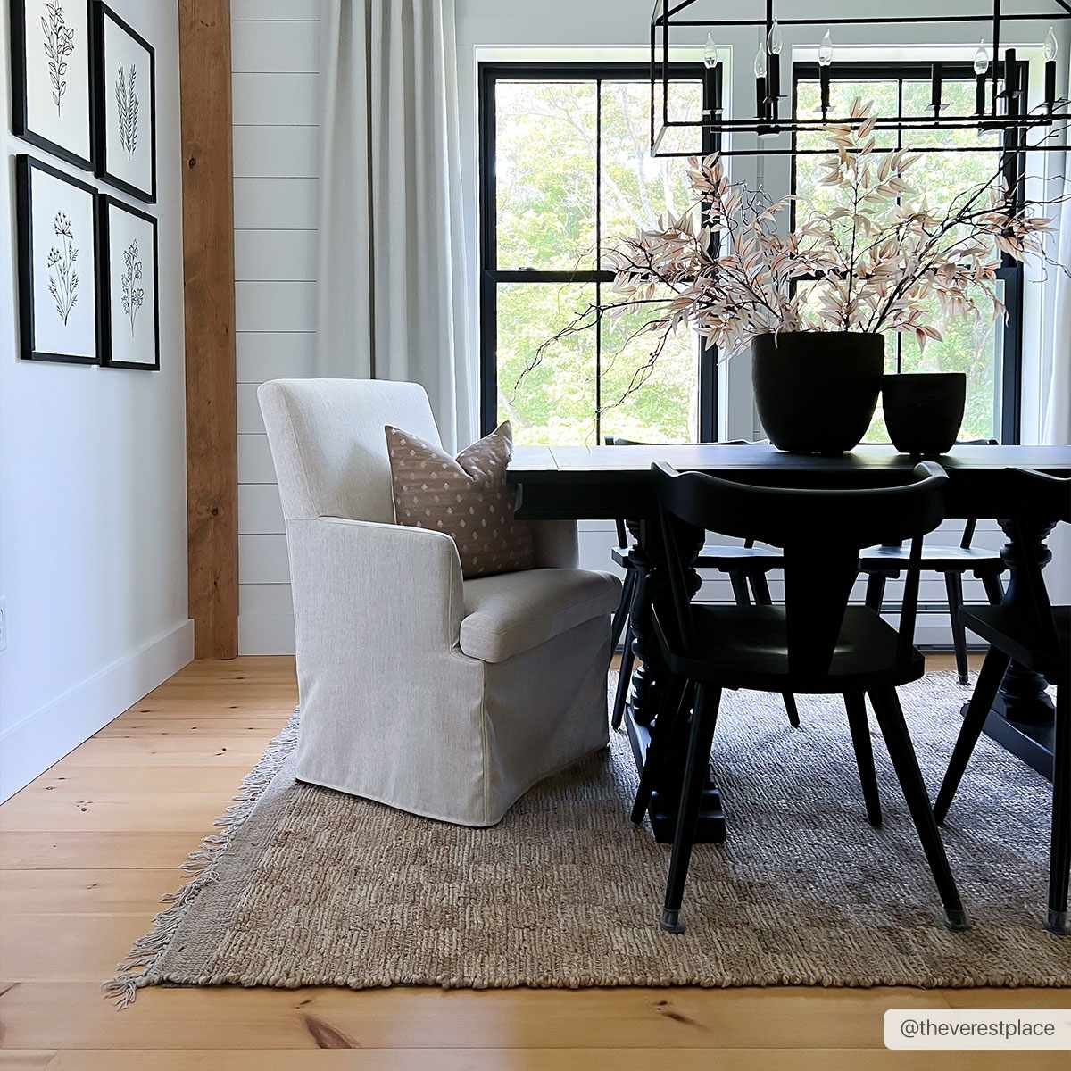 Hand Woven Modern Geometrical Ivory and Brown Checkered Jute Area Rug - Image 8