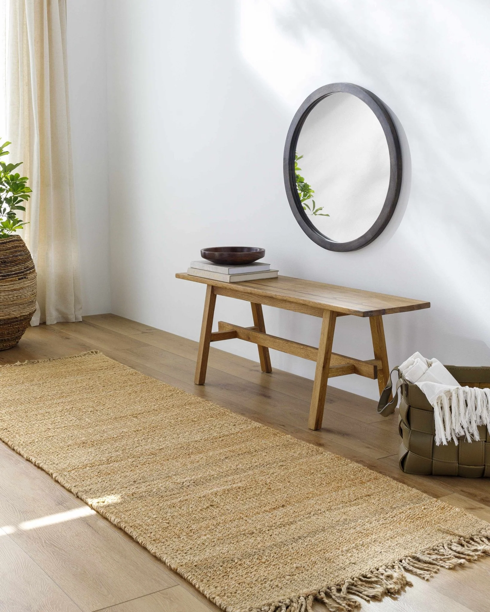 Hand woven Natural Brown Jute Flatweave Multi Size area Rug - Image 13