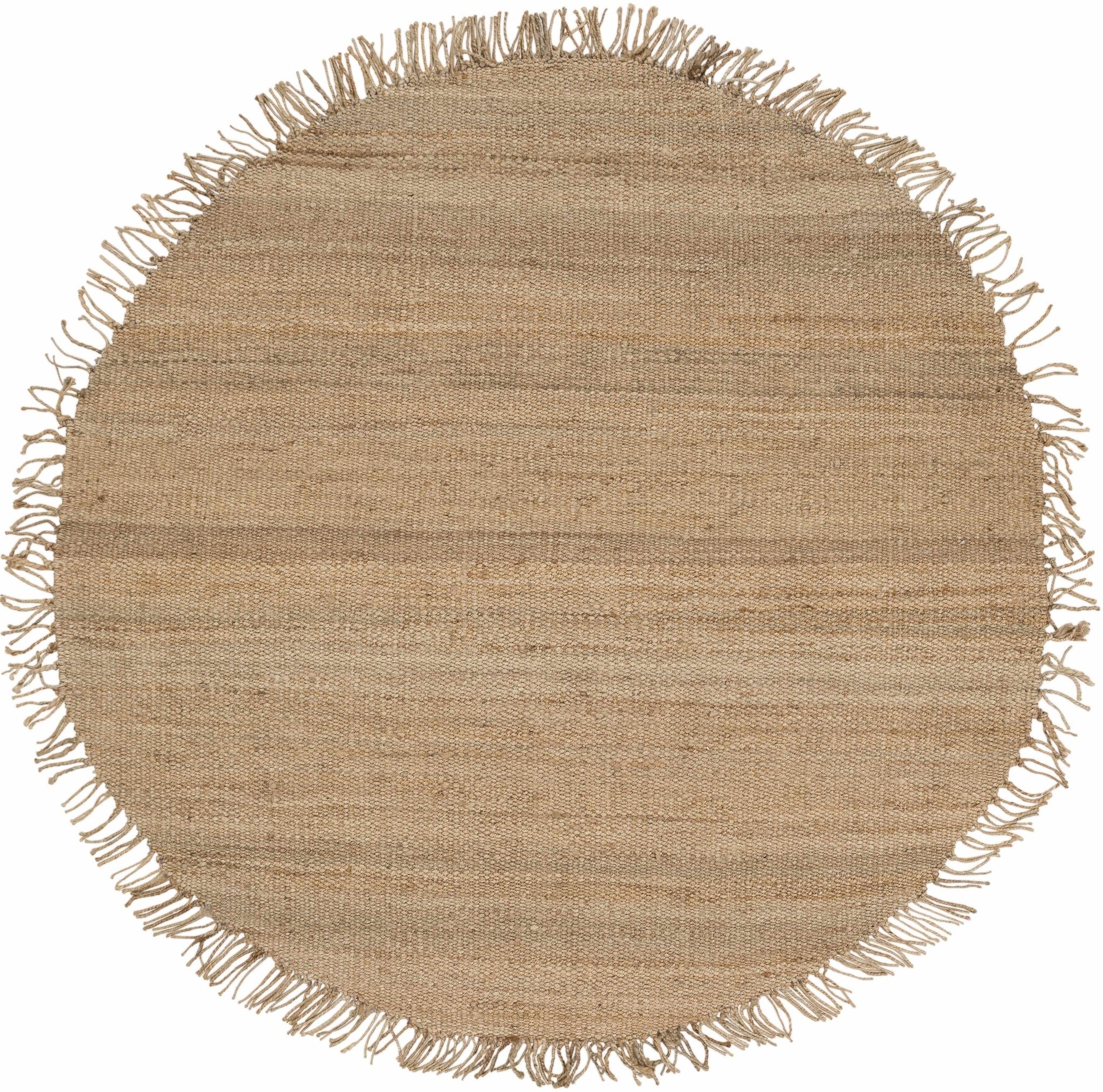 Hand woven Natural Brown Jute Flatweave Multi Size area Rug - Image 6