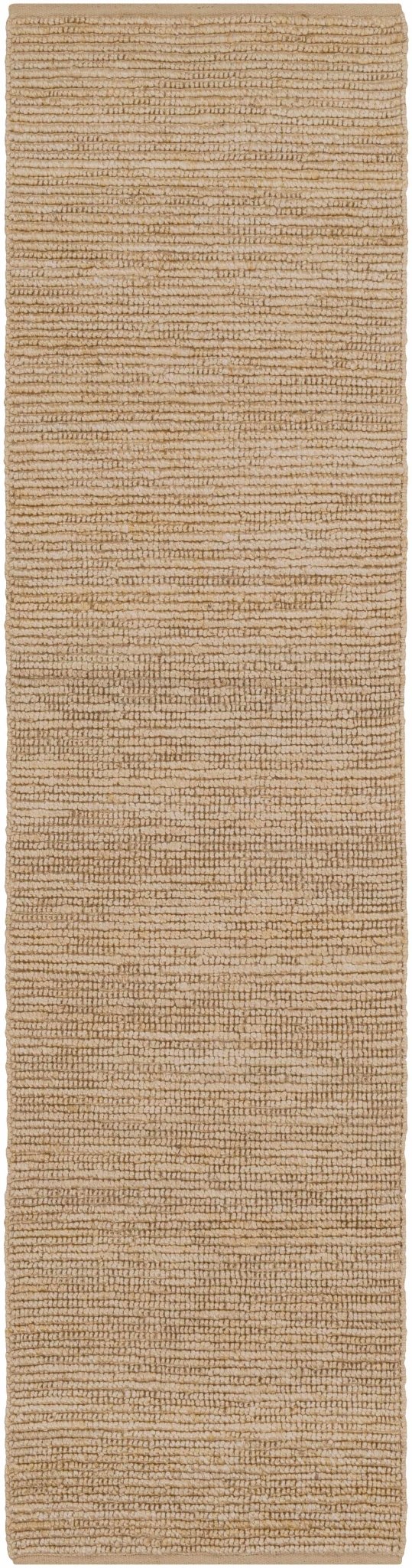Hand woven Natural Brown Stripes Texture Chunky Jute Multi size Area Rug - Image 11