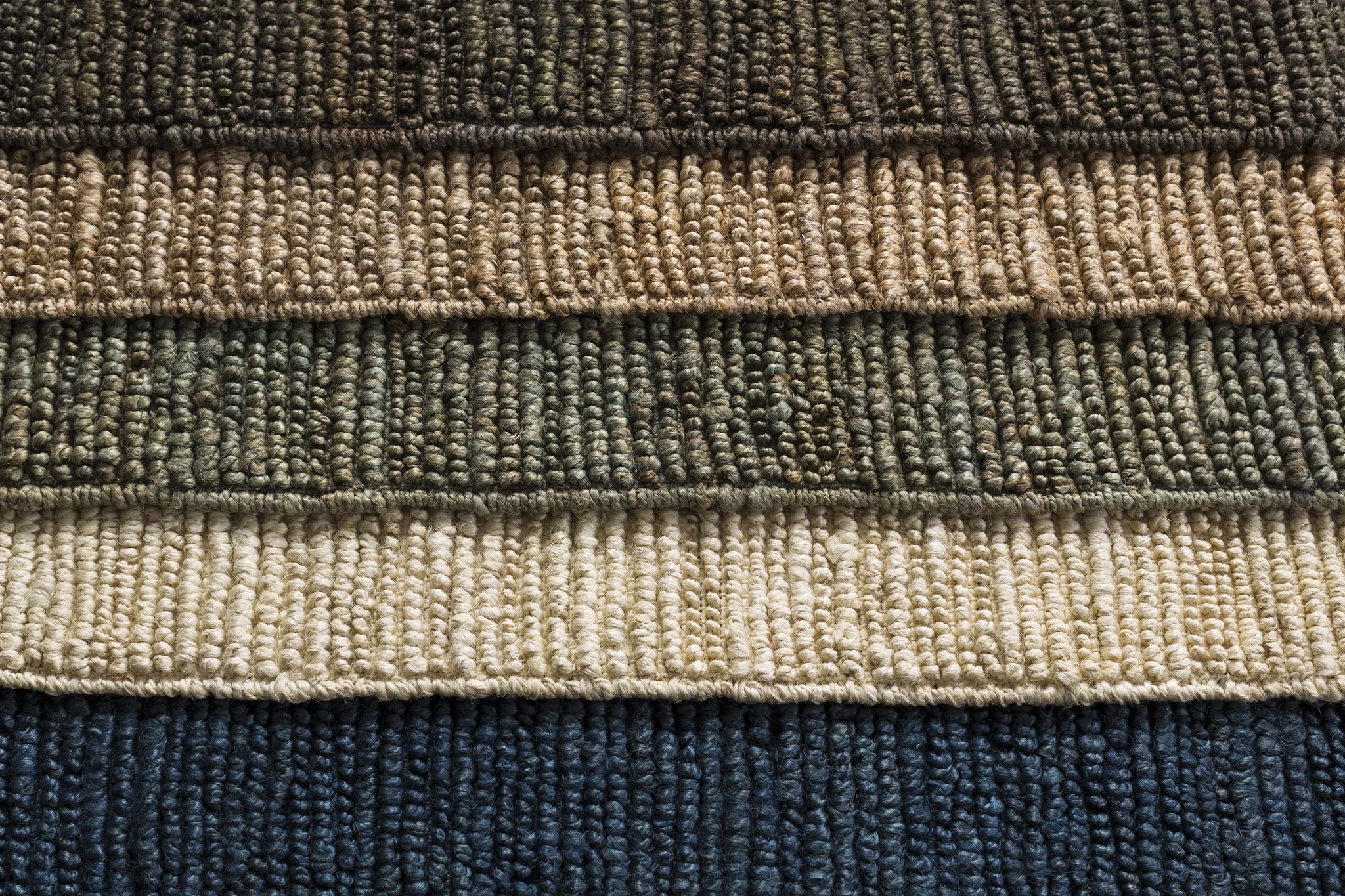 Hand woven Natural Brown Stripes Texture Chunky Jute Multi size Area Rug - Image 19