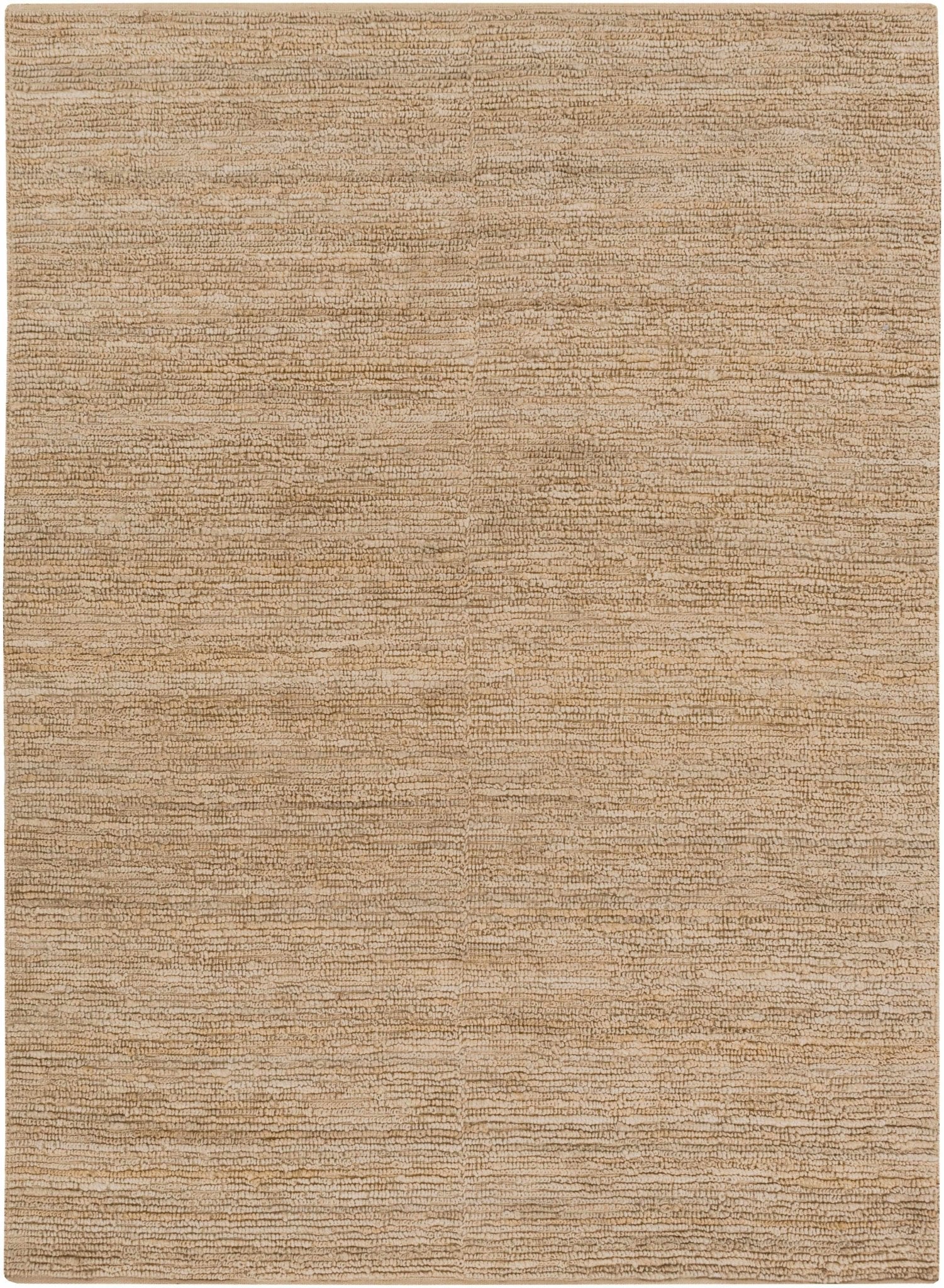 Hand woven Natural Brown Stripes Texture Chunky Jute Multi size Area Rug - Image 9