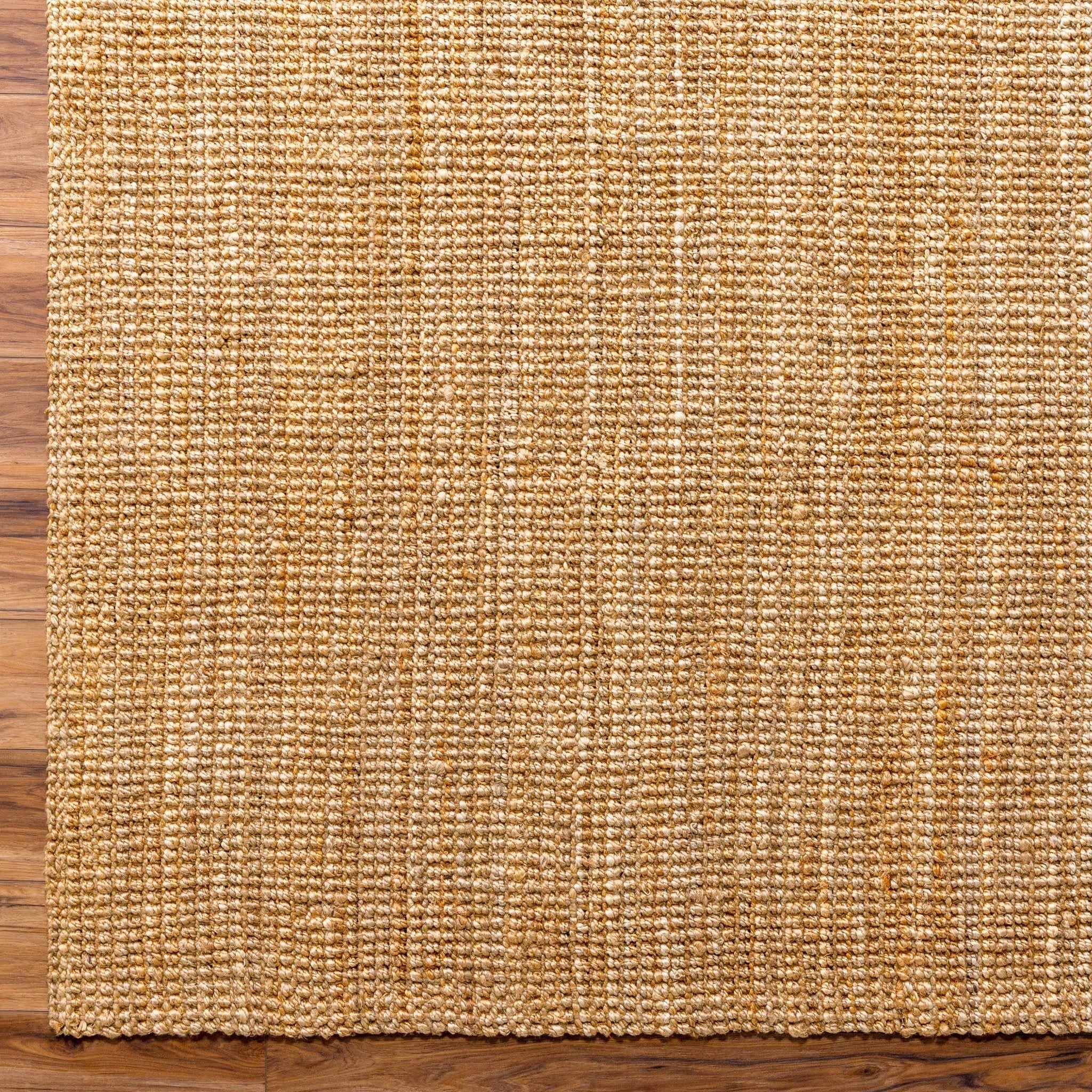 Hand Woven Natural Brown Textured Multi size Jute Area Rug - Image 11