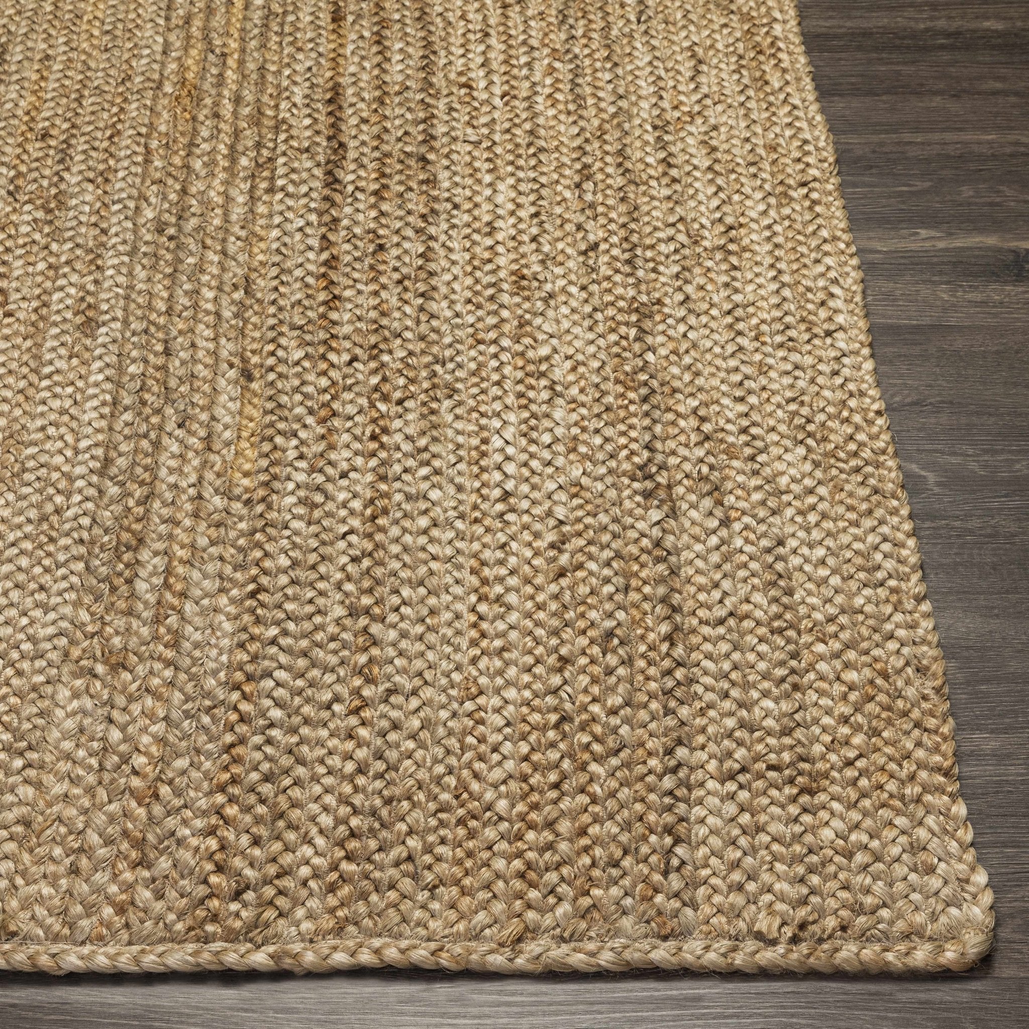 Hand Woven Natural Brown Traditional Jute Braided Multi size Rug - Image 11