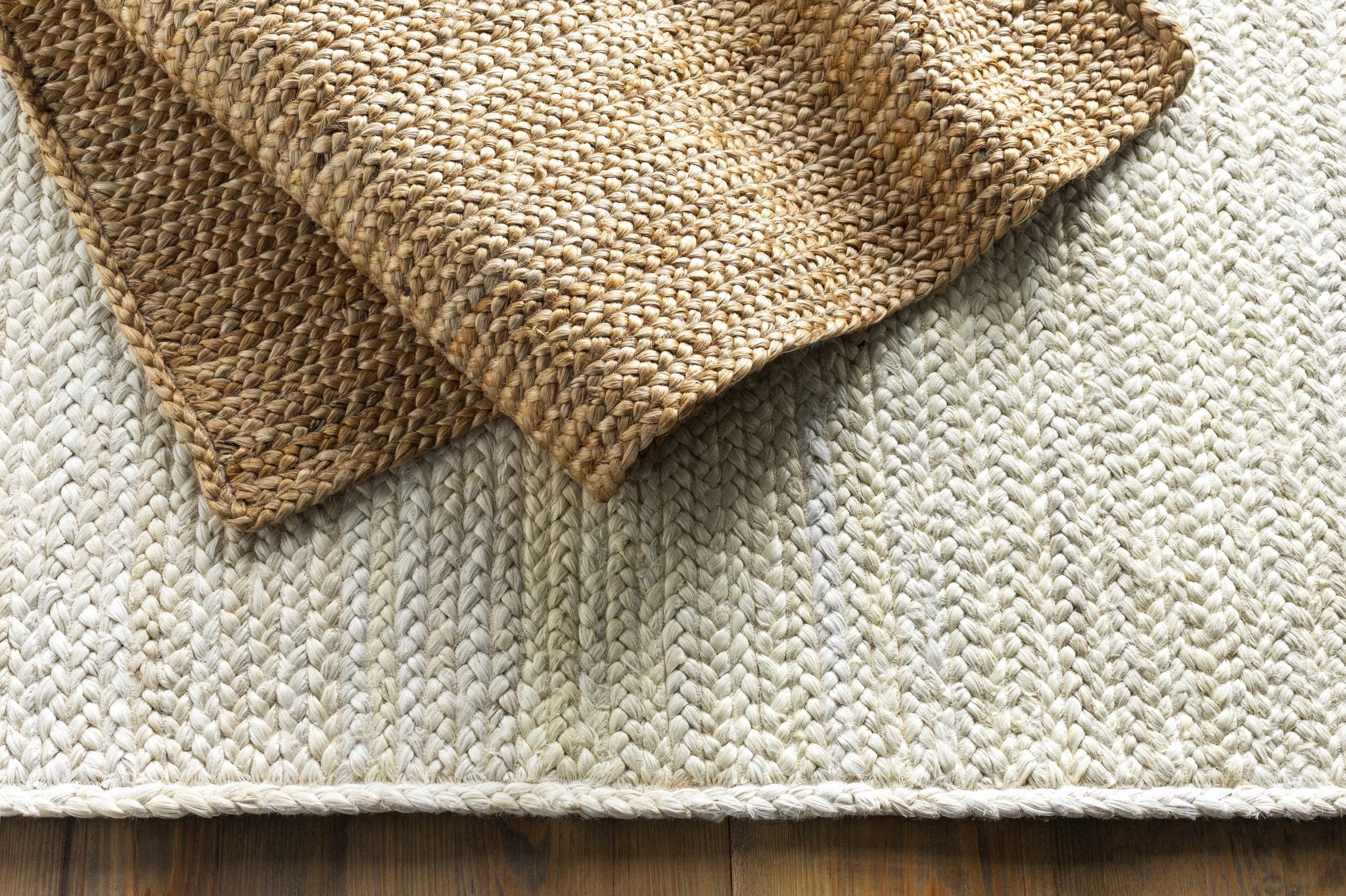 Hand Woven Natural Brown Traditional Jute Braided Multi size Rug - Image 13