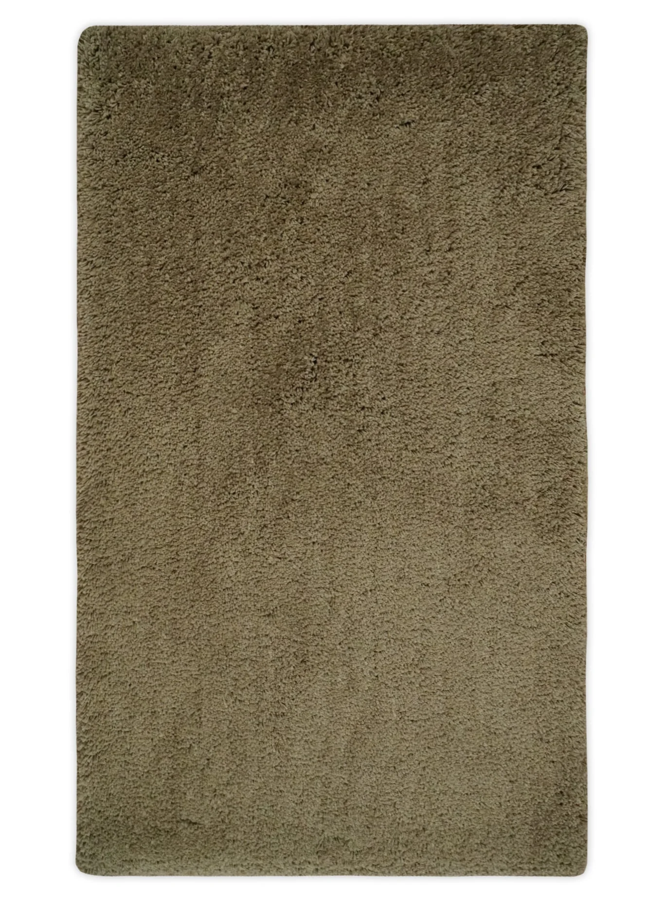 3x5, 4X6 and 5x7 Hand Woven Shag Olive Art Silk Soft Viscose Area Rug - Image 12