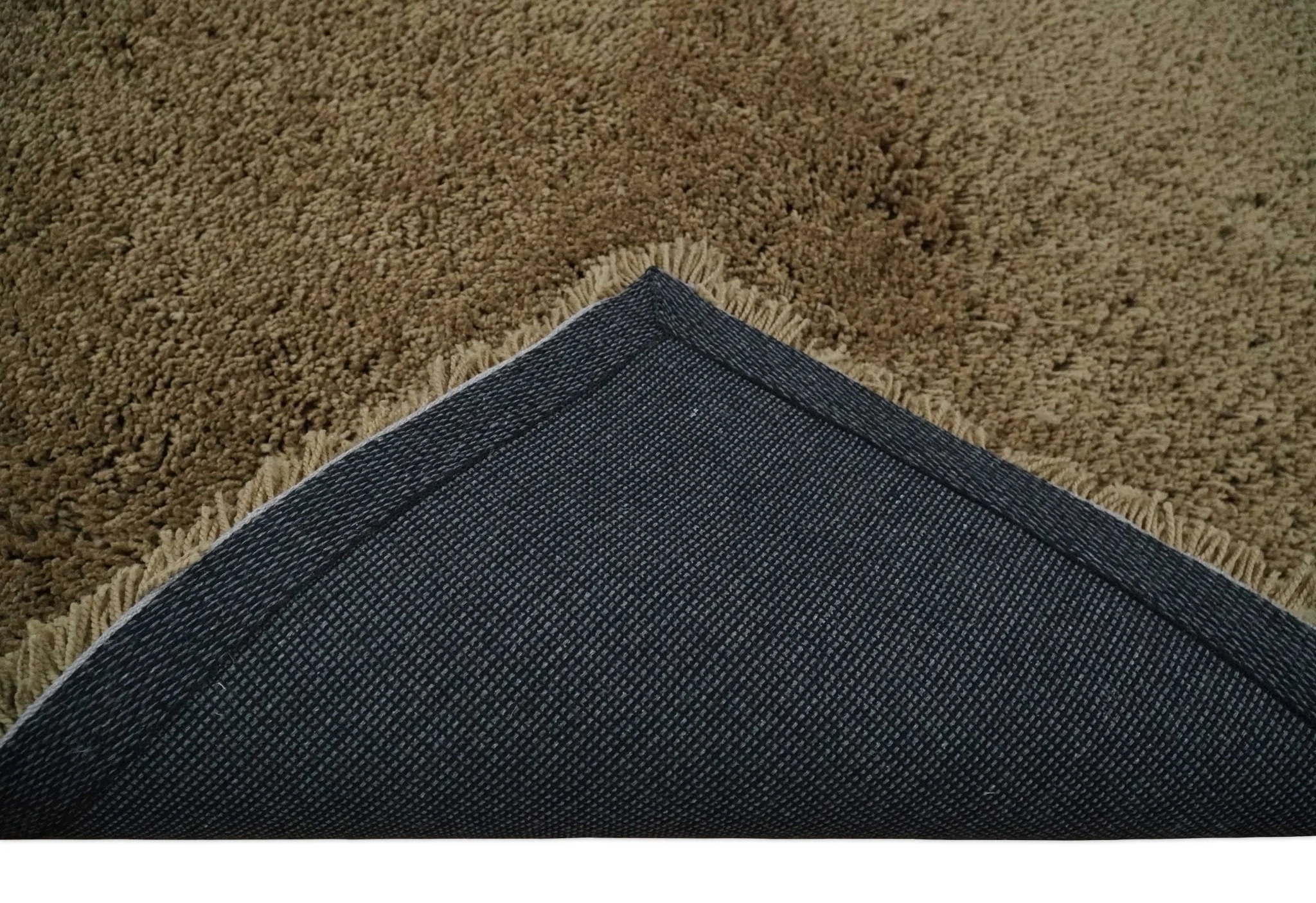 3x5, 4X6 and 5x7 Hand Woven Shag Olive Art Silk Soft Viscose Area Rug - Image 7