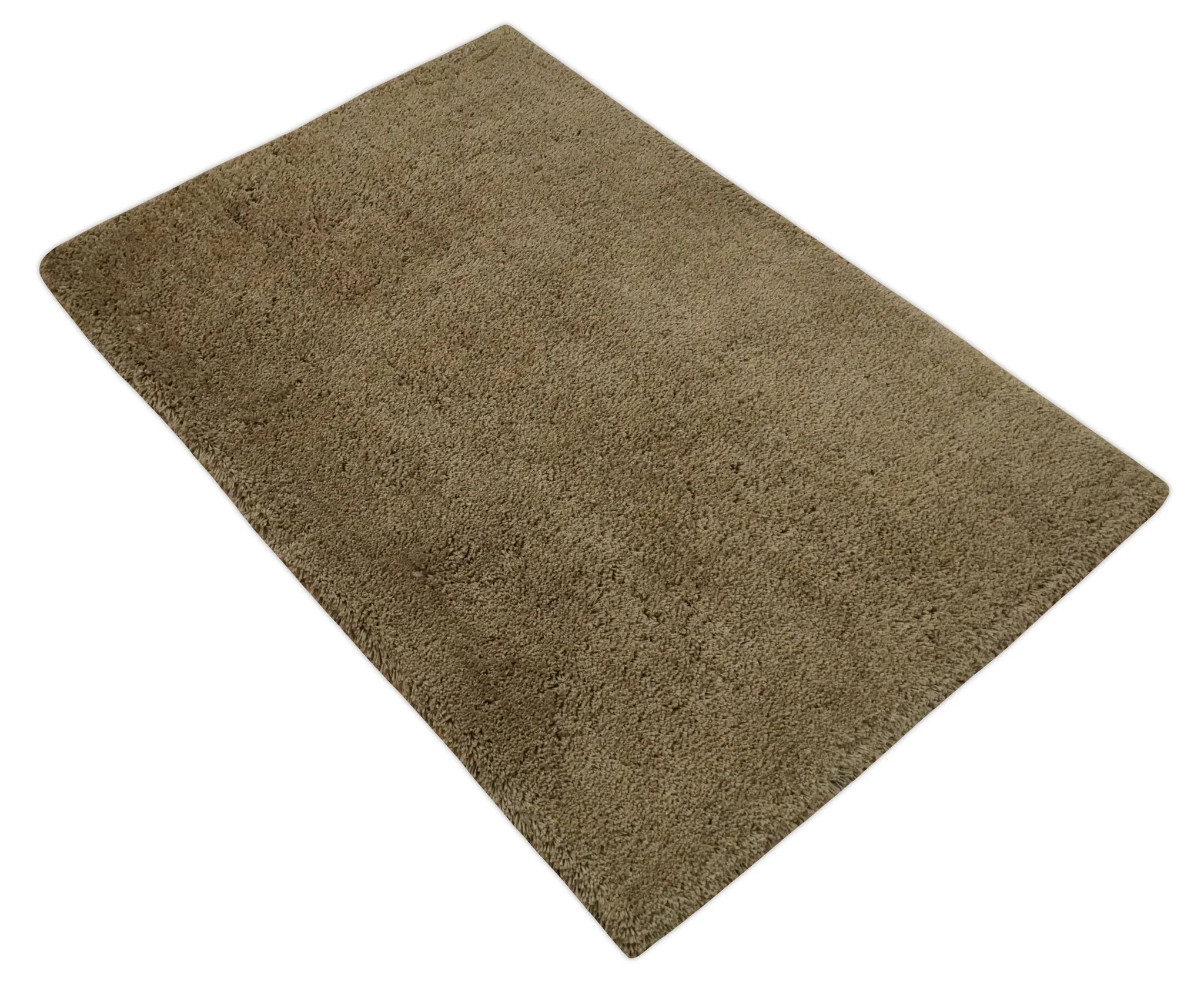 3x5, 4X6 and 5x7 Hand Woven Shag Olive Art Silk Soft Viscose Area Rug - Image 9