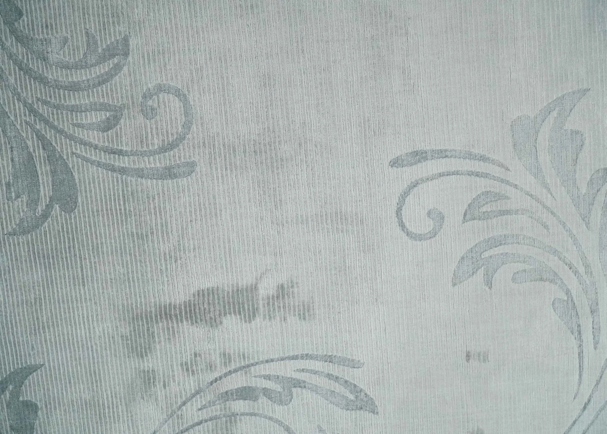 5x8 Hand Woven and hand carved Carved Silver and Gray Floral Art Silk Rug | KNT9 - Image 9