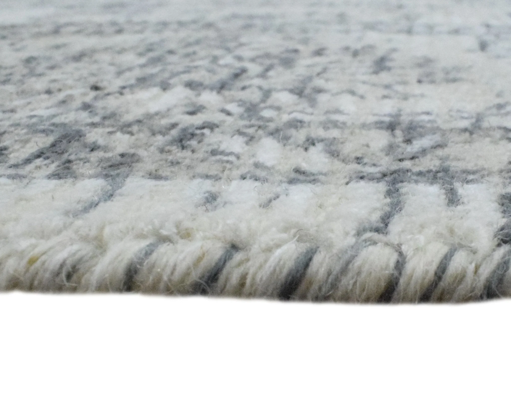 Hand Woven Wool and Art Silk Transitional Silver and Gray Rug - Image 5