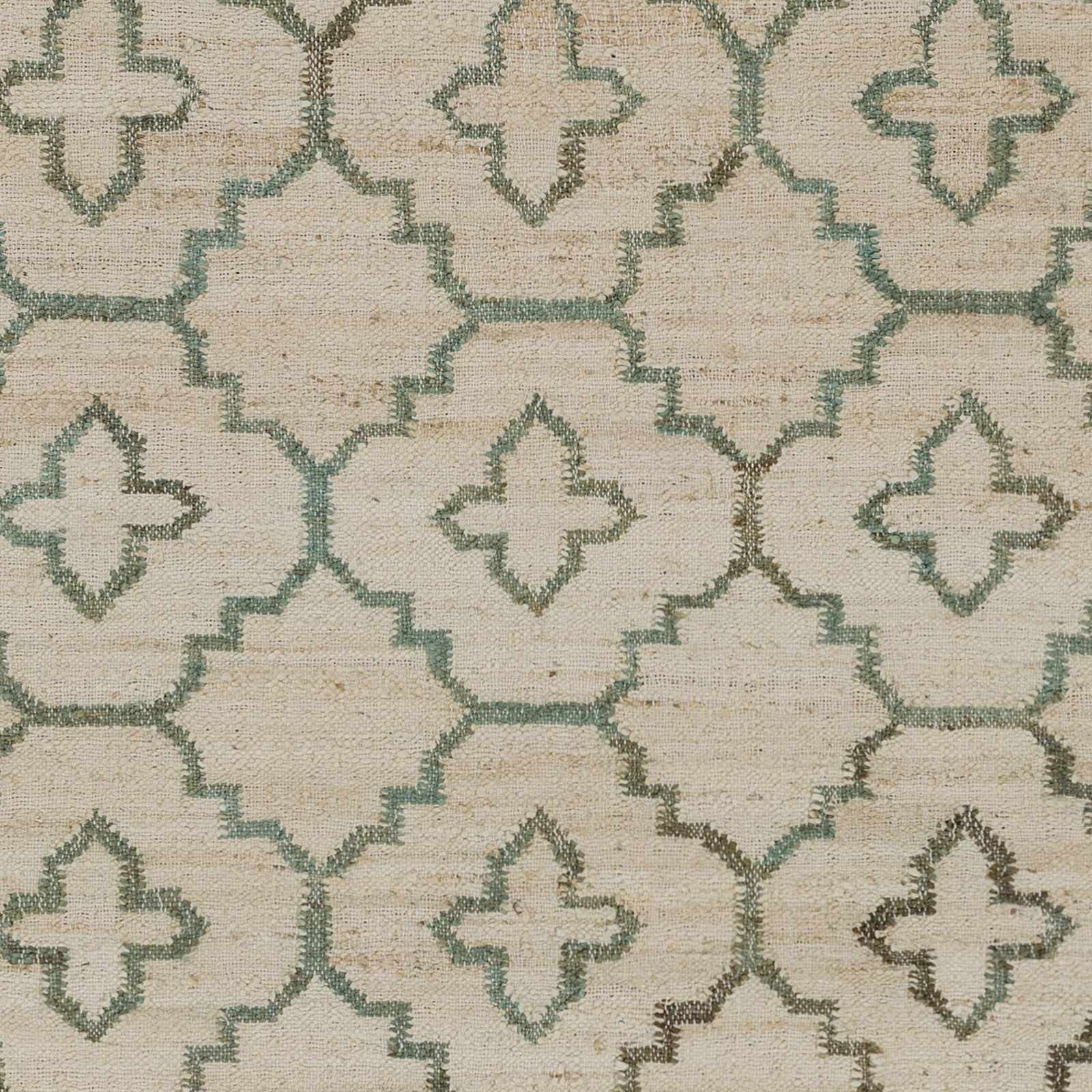 Handcrafted Cream Fringed Jute Carpet - Image 4