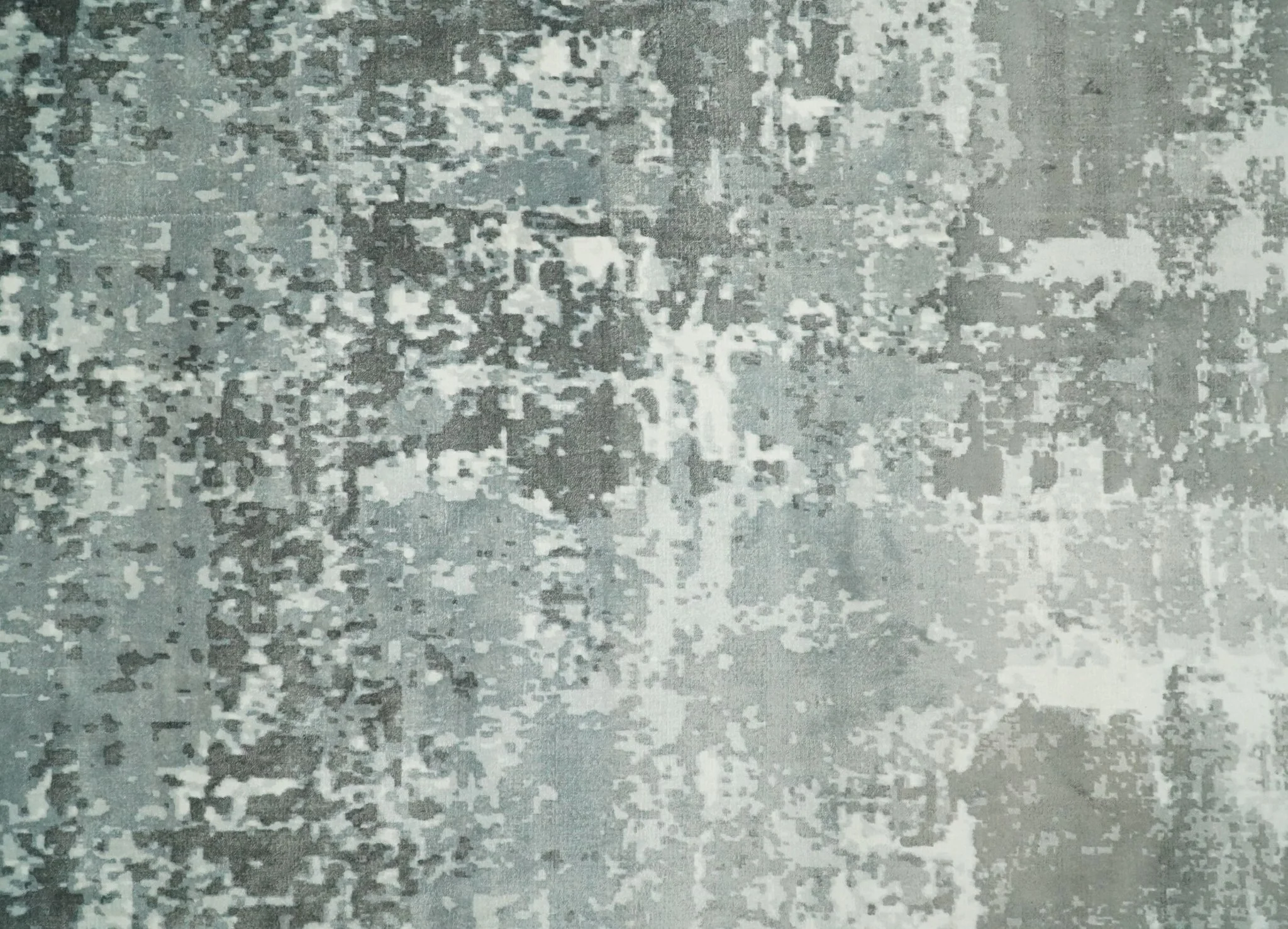 Handmade 8x10 Ivory, gray and Charcoal Blended Wool and Bamboo Silk Area Rug - Image 11