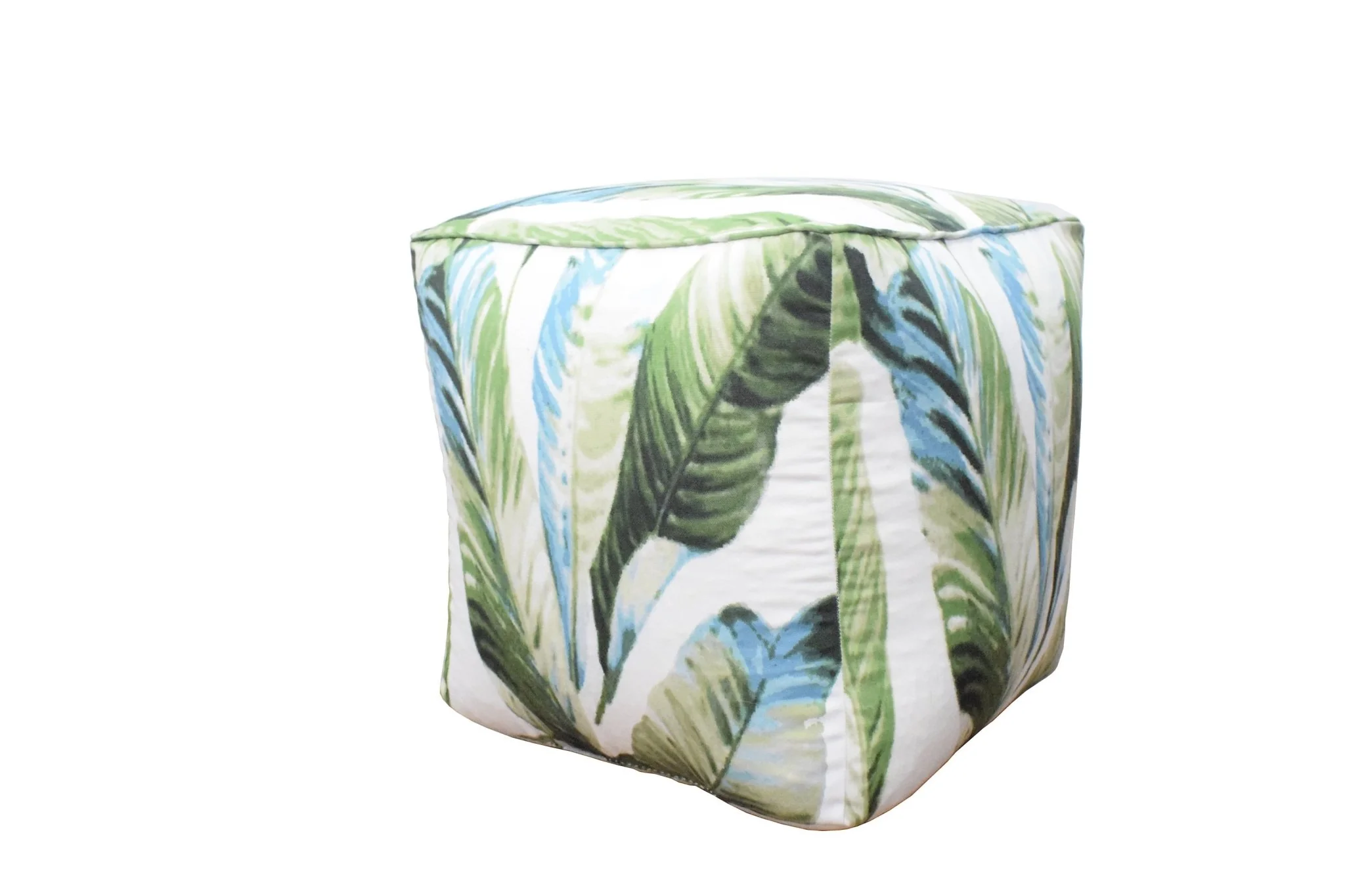 Handmade Tropical Design Outdoor and Indoor Ottoman Pouf - Footstool, Comfortable Chair or Footrest - Image 3