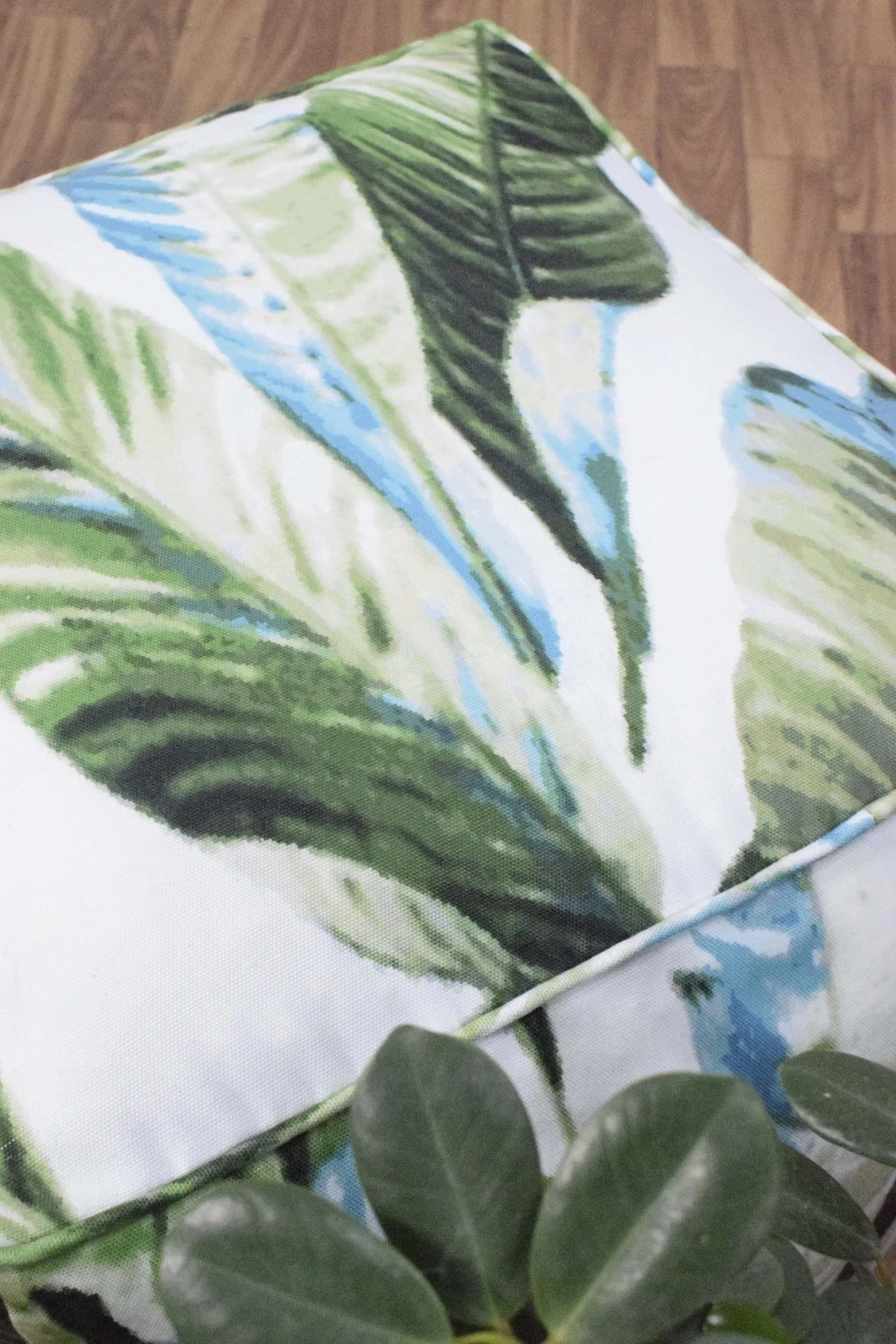 Handmade Tropical Design Outdoor and Indoor Ottoman Pouf - Footstool, Comfortable Chair or Footrest - Image 6