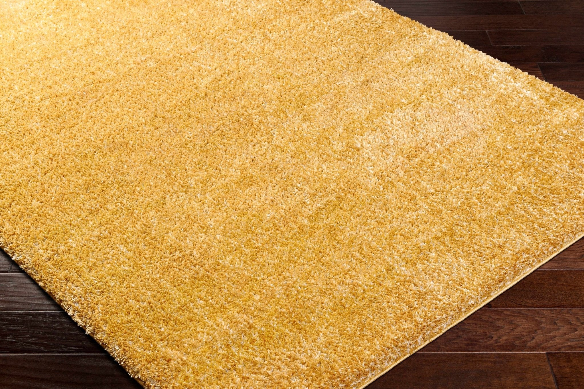 Modern Contemporary Solid Plush Gold Area rug - Image 16