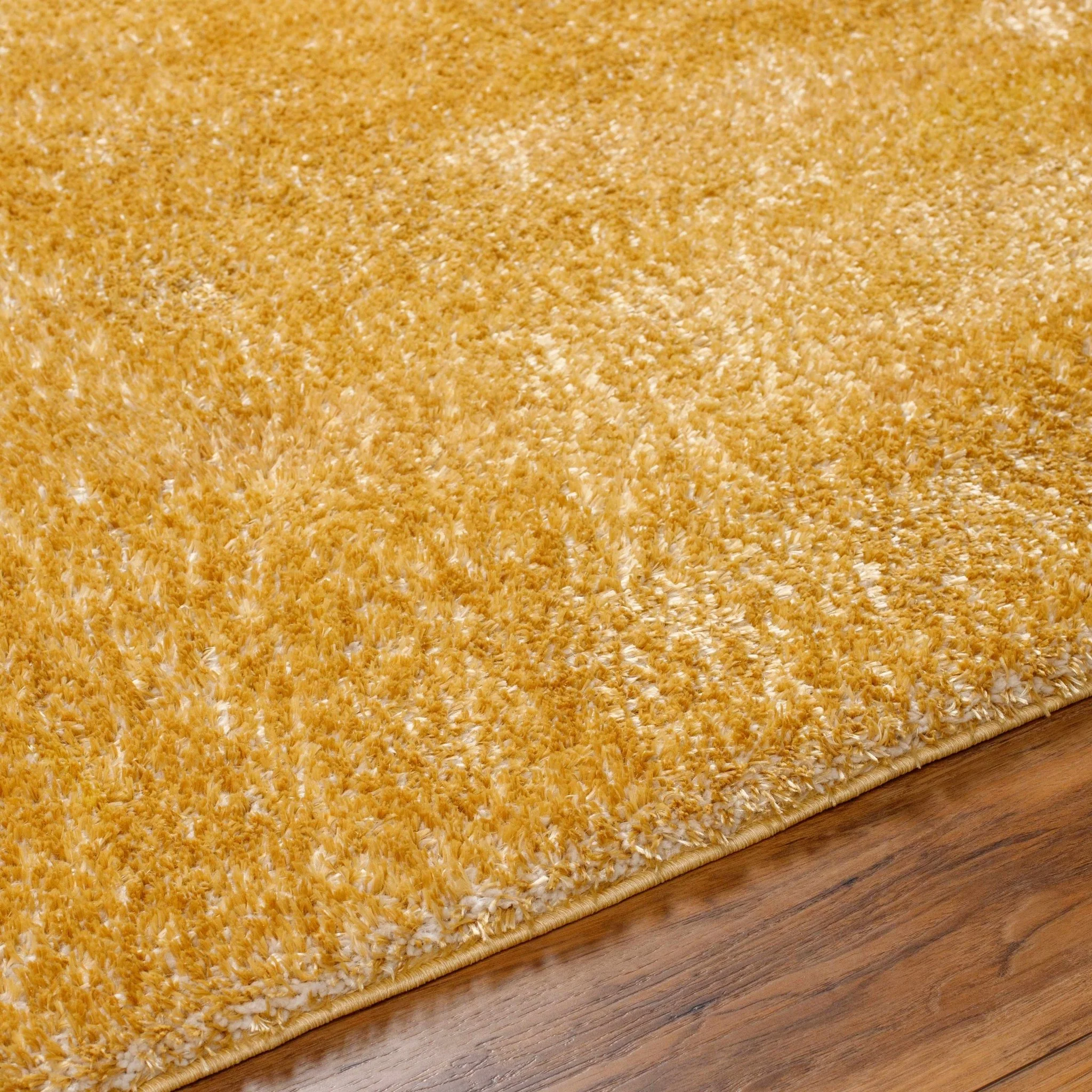 Modern Contemporary Solid Plush Gold Area rug - Image 18