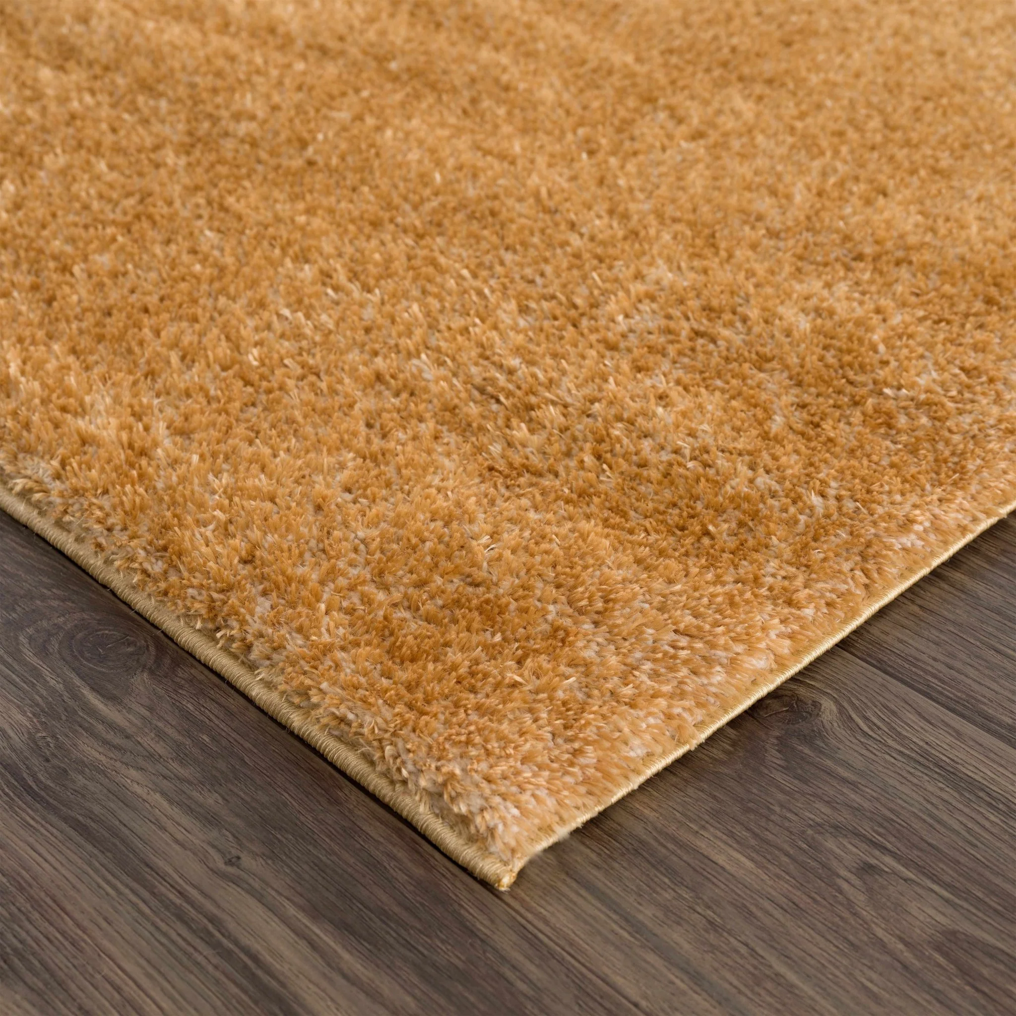 Modern Contemporary Solid Plush Gold Area rug - Image 4