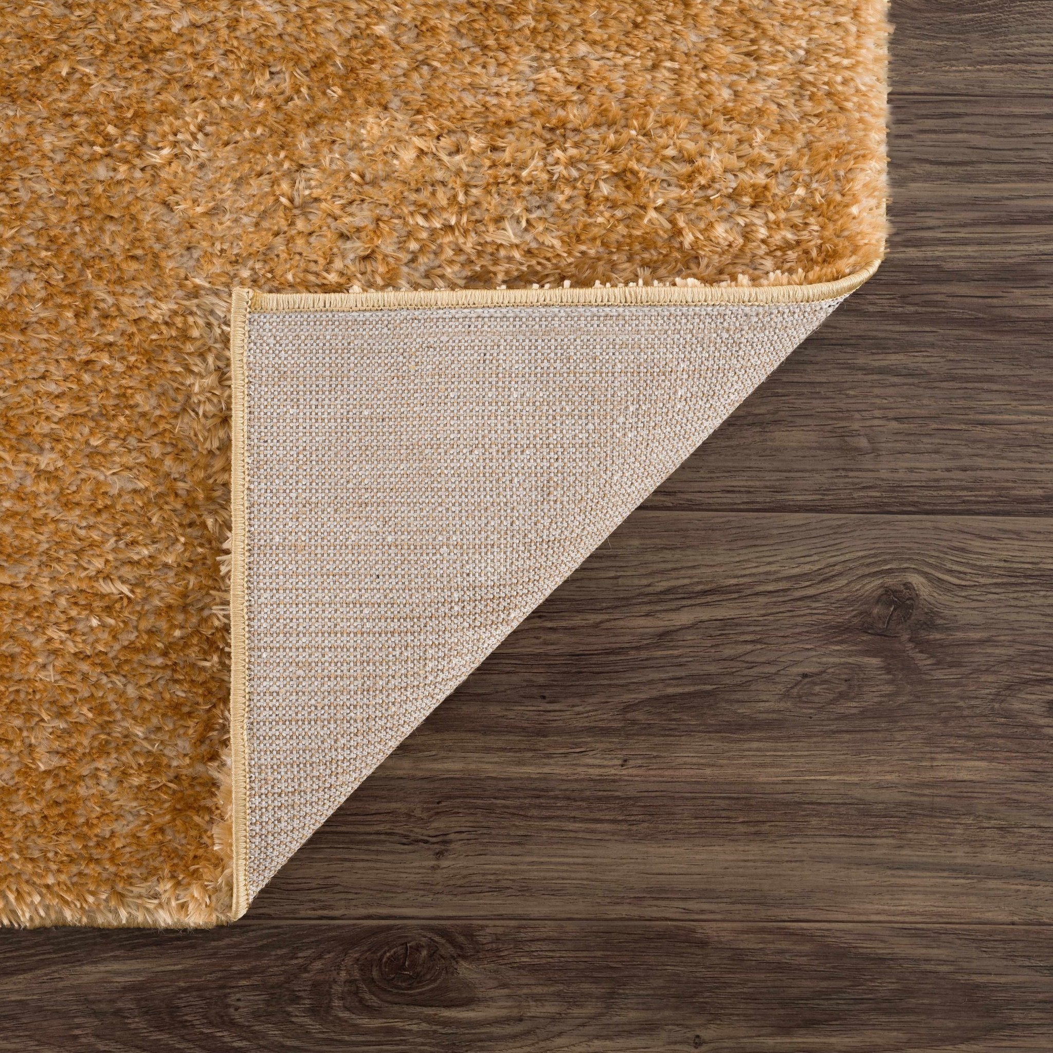Modern Contemporary Solid Plush Gold Area rug - Image 6