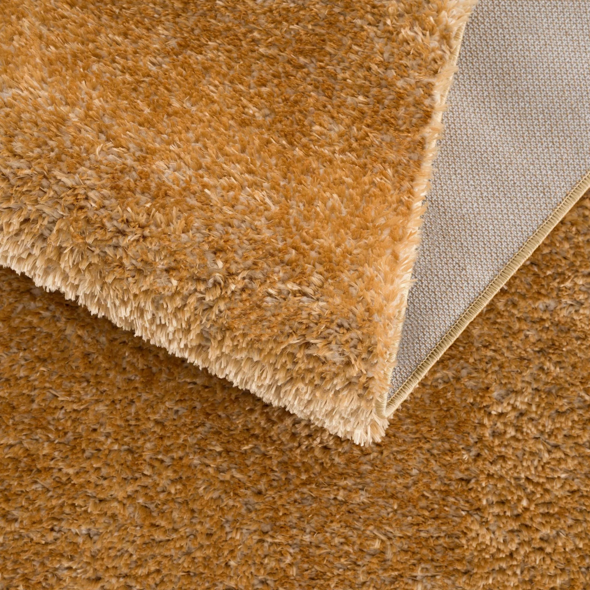 Modern Contemporary Solid Plush Gold Area rug - Image 8