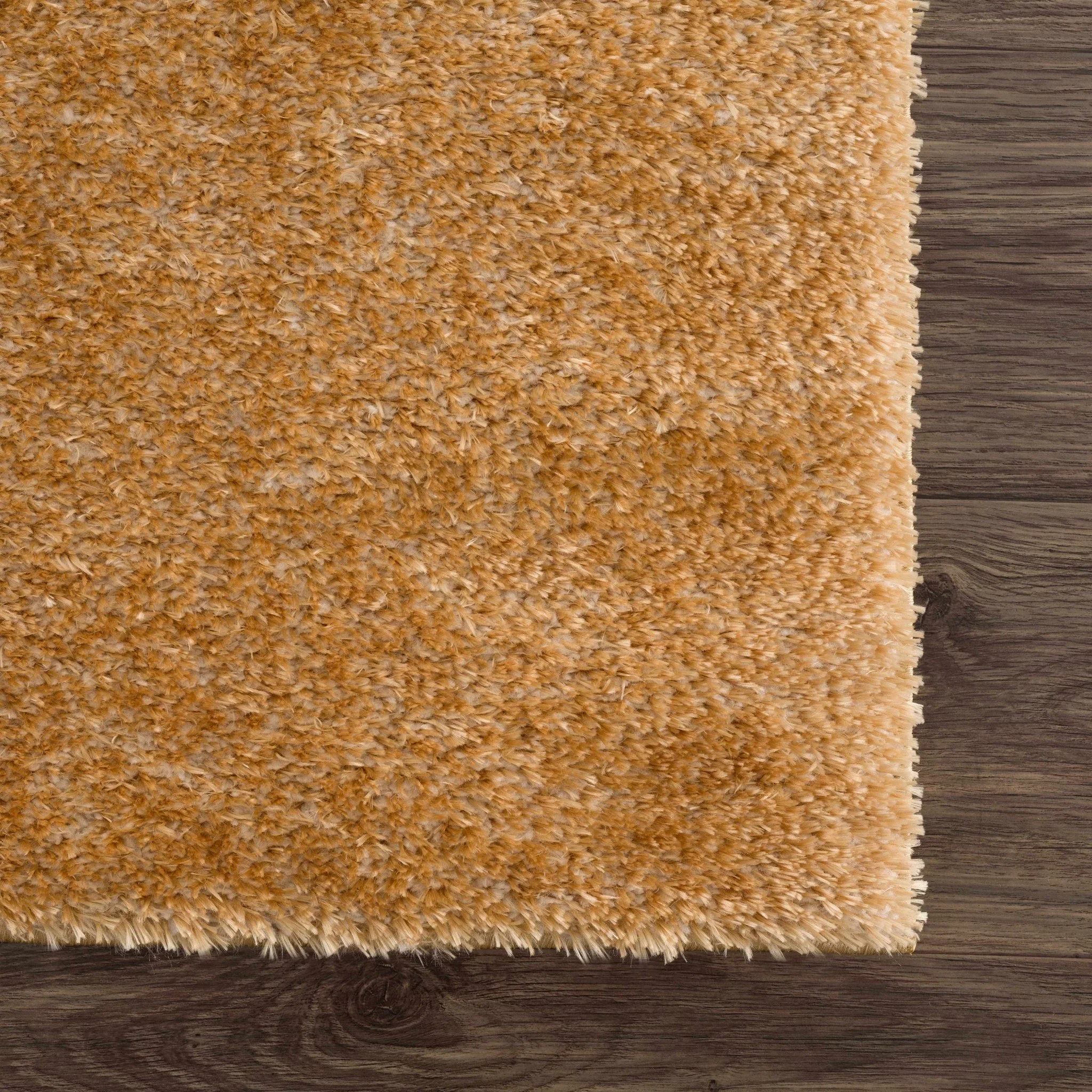Modern Contemporary Solid Plush Gold Area rug - Image 9