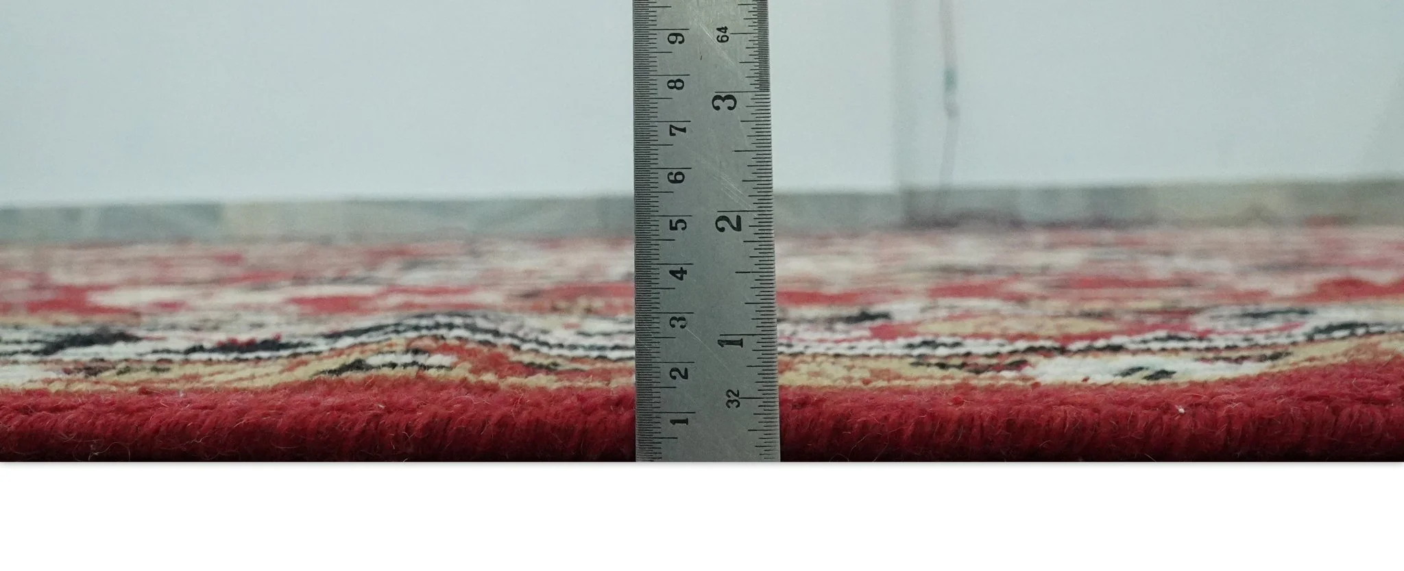 Custom Made Traditional Heriz Rust, Ivory, Black and Beige Hand knotted Medallion Wool Area Rug - Image 9