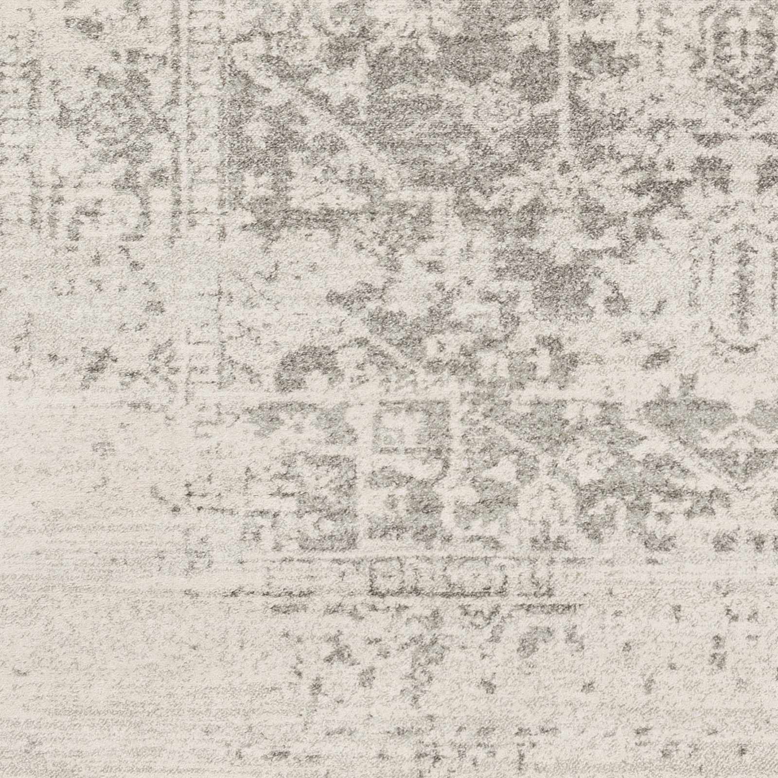 Traditional Heriz Design Gray and Beige Medallion Area Rug - Image 12