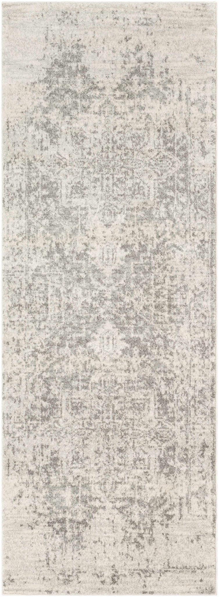 Traditional Heriz Design Gray and Beige Medallion Area Rug - Image 21