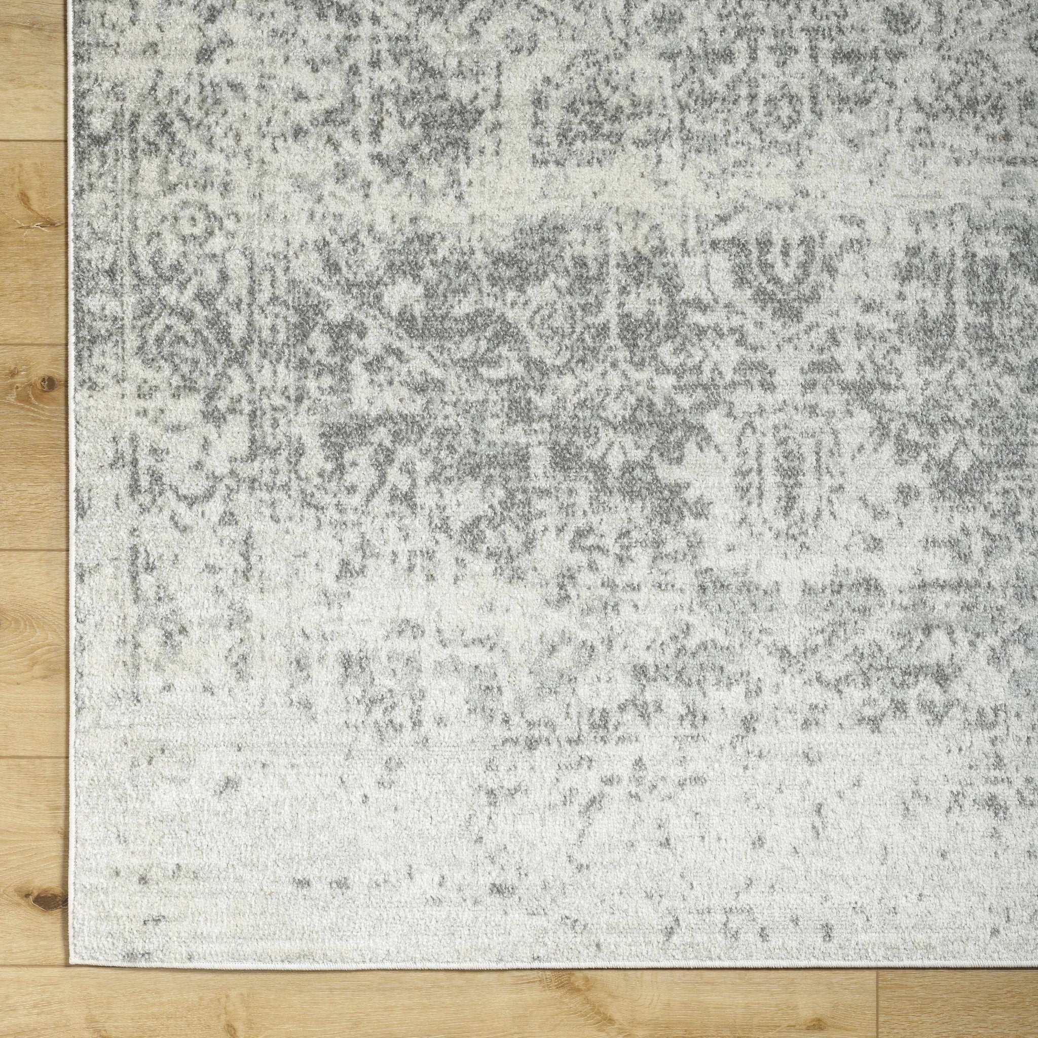 Traditional Heriz Design Gray and Beige Medallion Area Rug - Image 35
