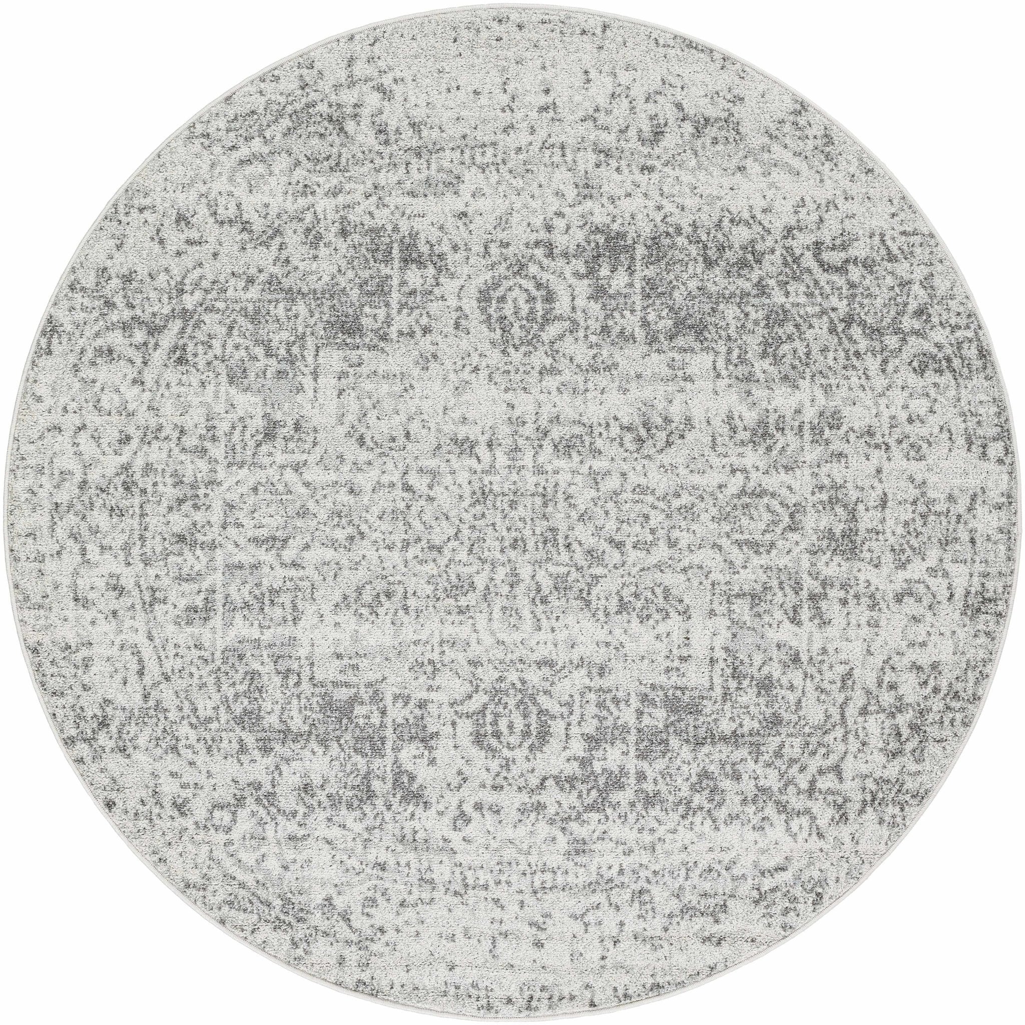 Traditional Heriz Design Gray and Beige Medallion Area Rug - Image 36