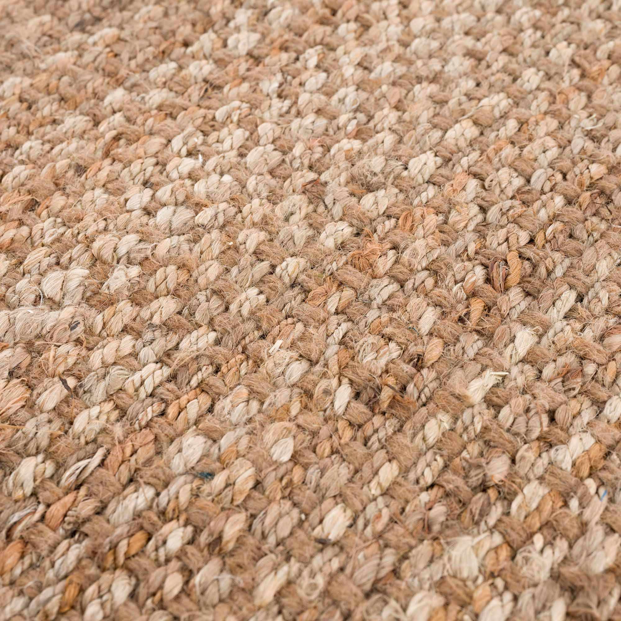 Handwoven tan ﻿Contemporary Solid Natural fiber jute area rug - Image 16