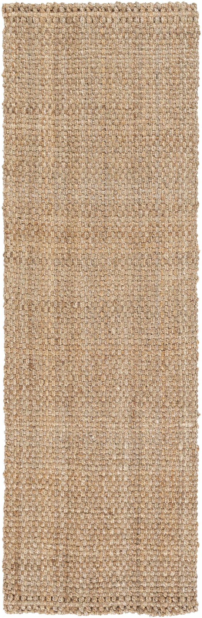 Handwoven tan ﻿Contemporary Solid Natural fiber jute area rug - Image 8