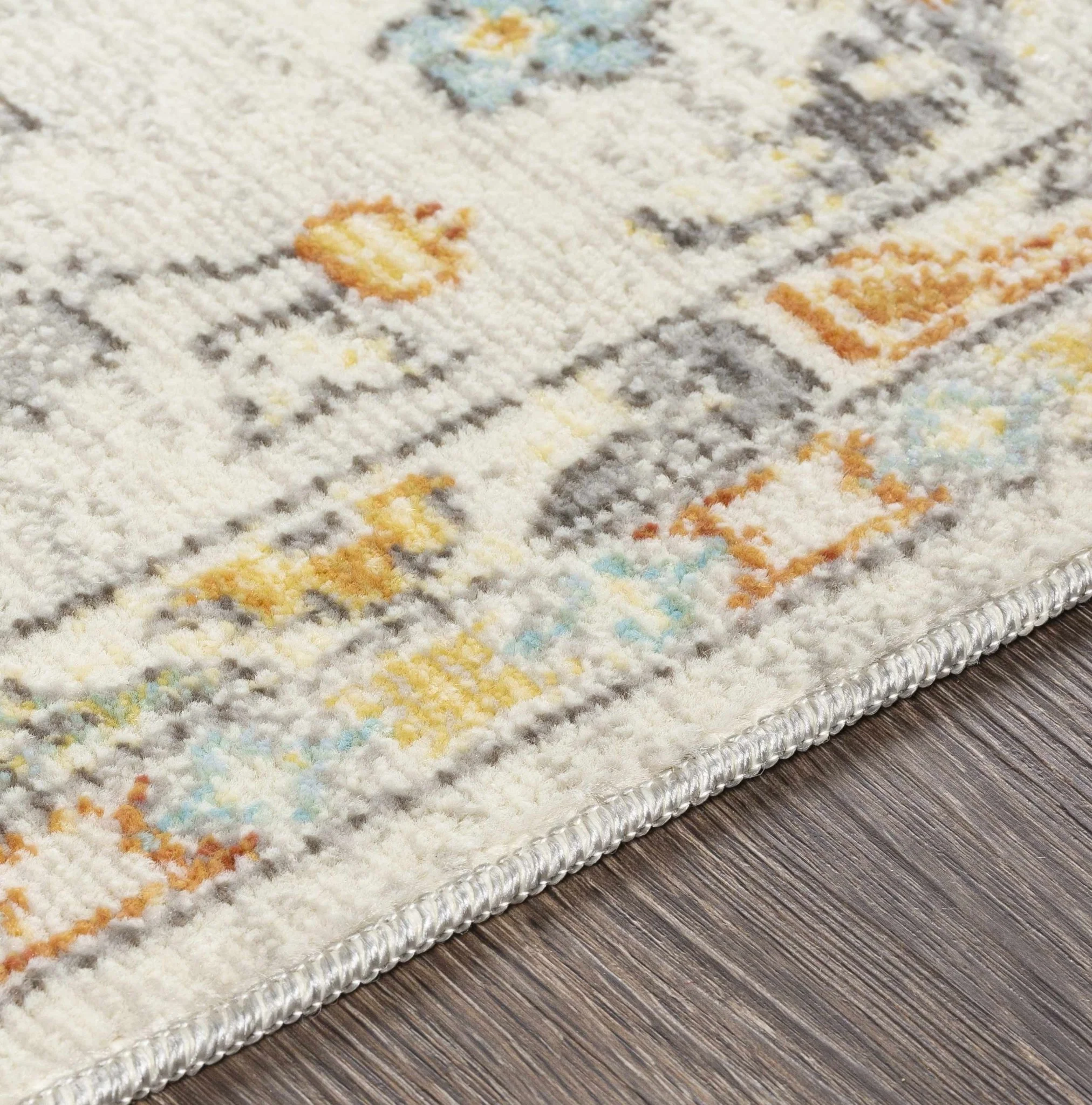 Traditional Floral Oushak Design Ivory, Beige area rug - Image 6