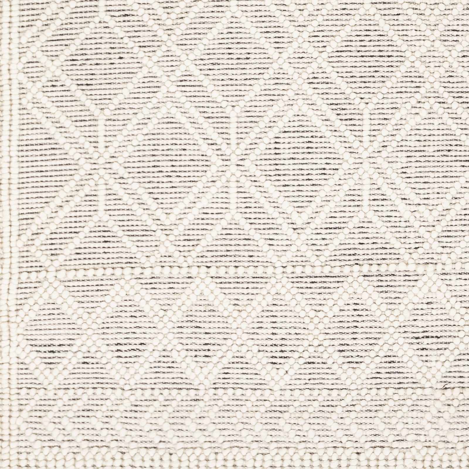Transitional Hand Woven Ivory and Beige Tasseled Texture Wool Cotton Blended Rug - Image 10