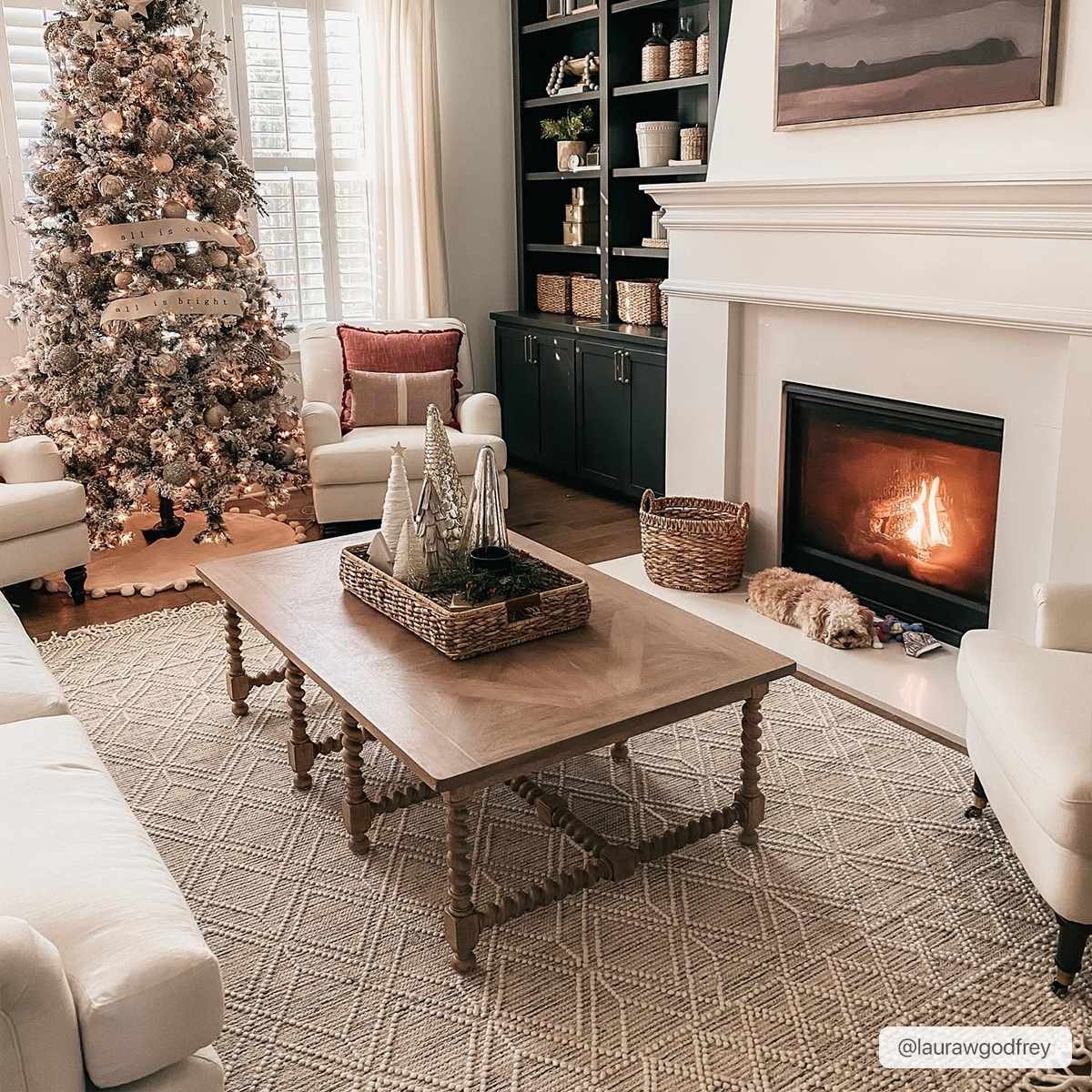 Transitional Hand Woven Ivory and Beige Tasseled Texture Wool Cotton Blended Rug - Image 7