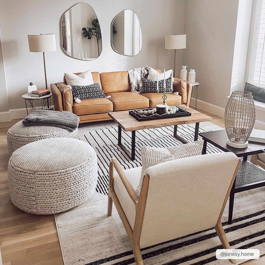 Ivory and Black Modern Geometrical Stripes Design Contemporary Multi Size Area Rug - Image 3