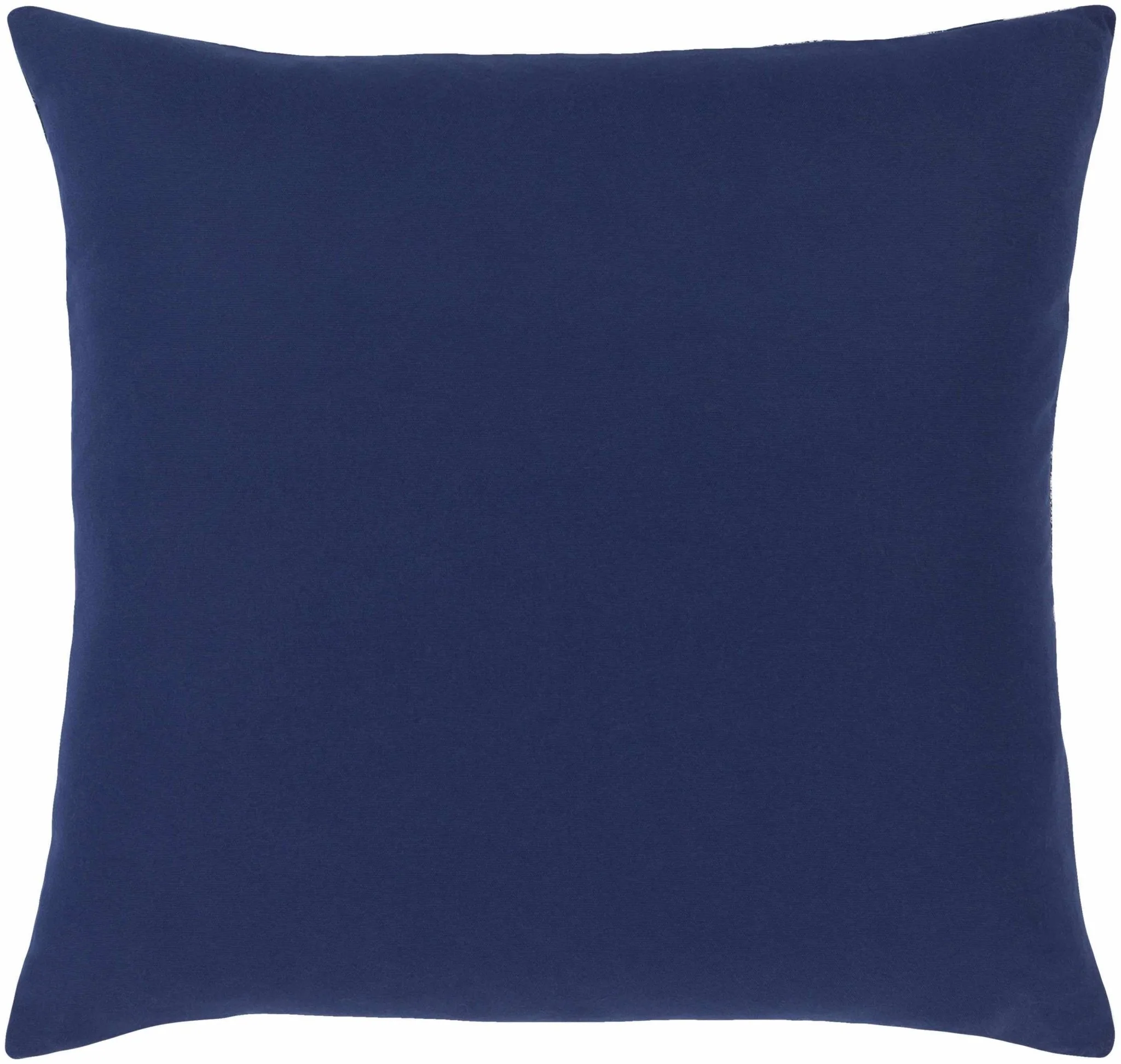 Ivory and Blue Floral Bird Printed Square Throw Pillow - Image 3