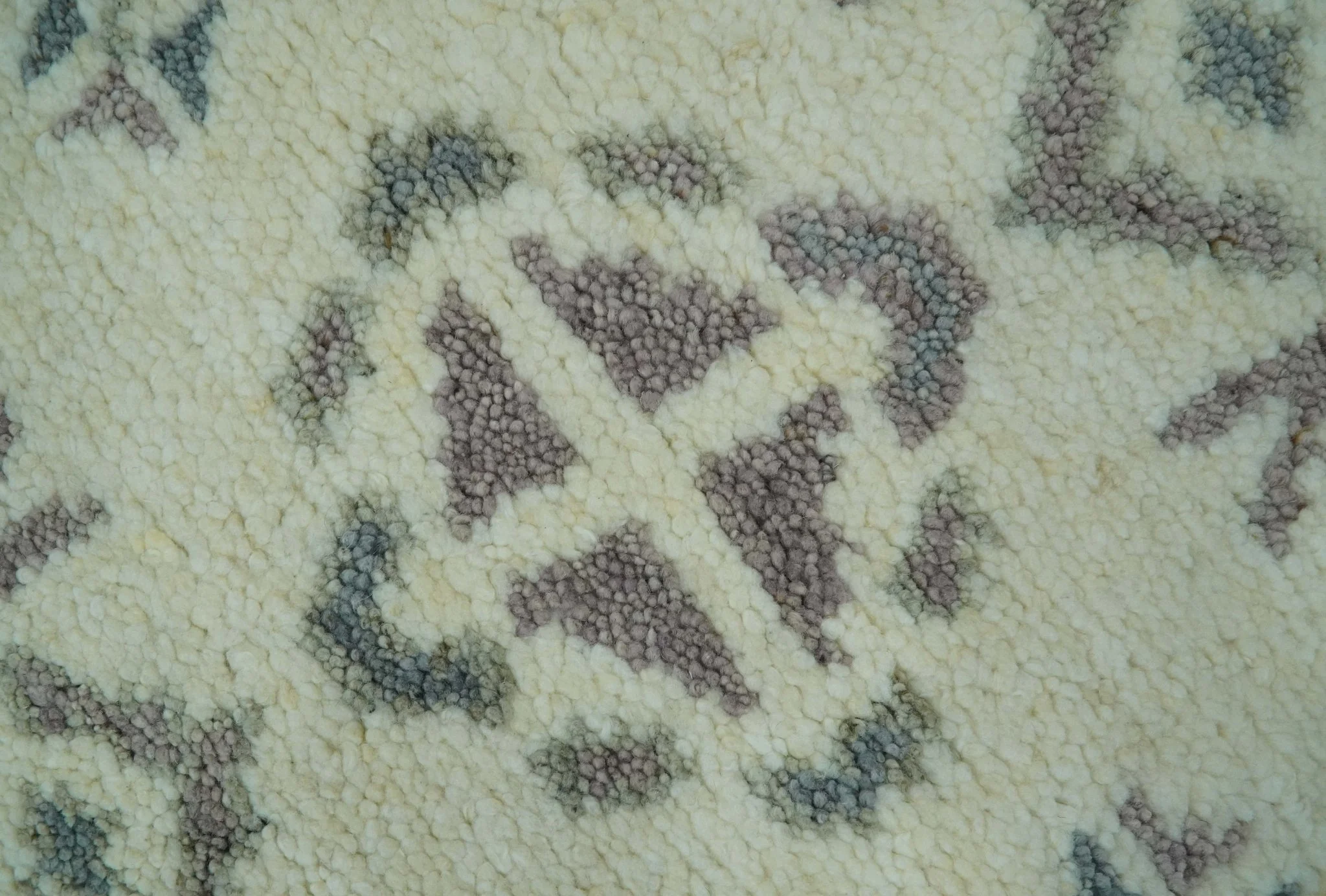 Ivory and Brown Traditional Hand Knotted Multi Size wool Area Rug - Image 5