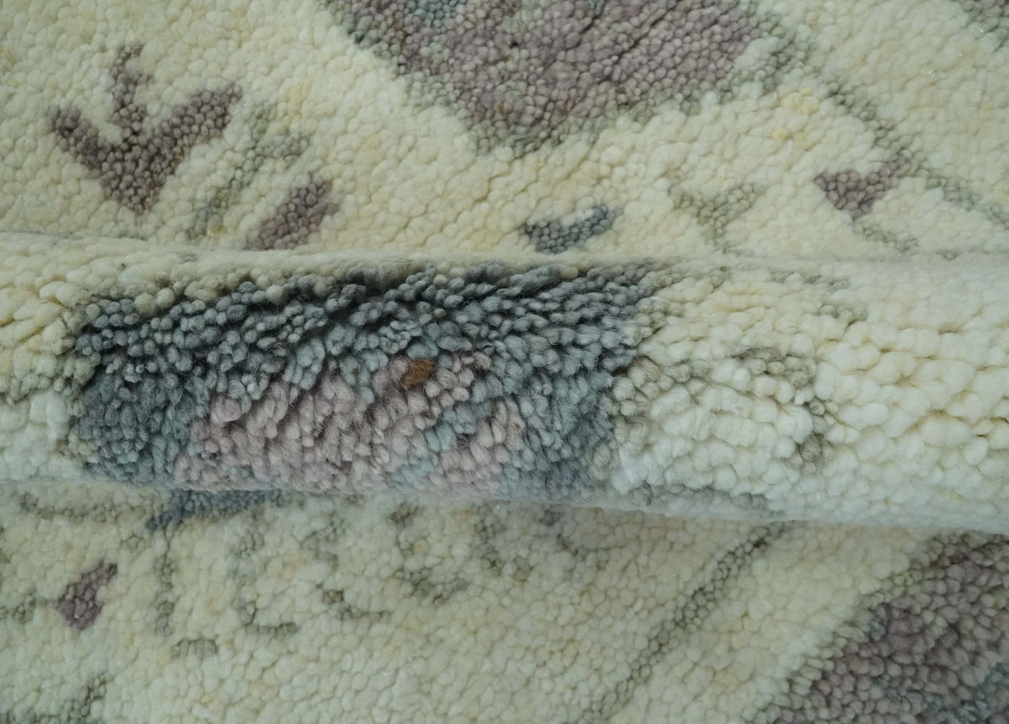Ivory and Brown Traditional Hand Knotted Multi Size wool Area Rug - Image 7