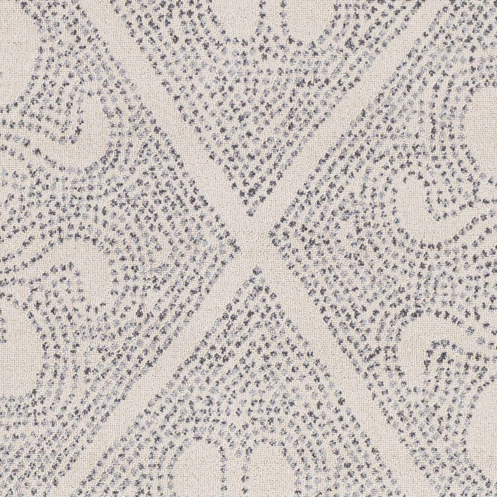 Contemporary Ivory and Charcoal Large Design Area Rug - Image 5