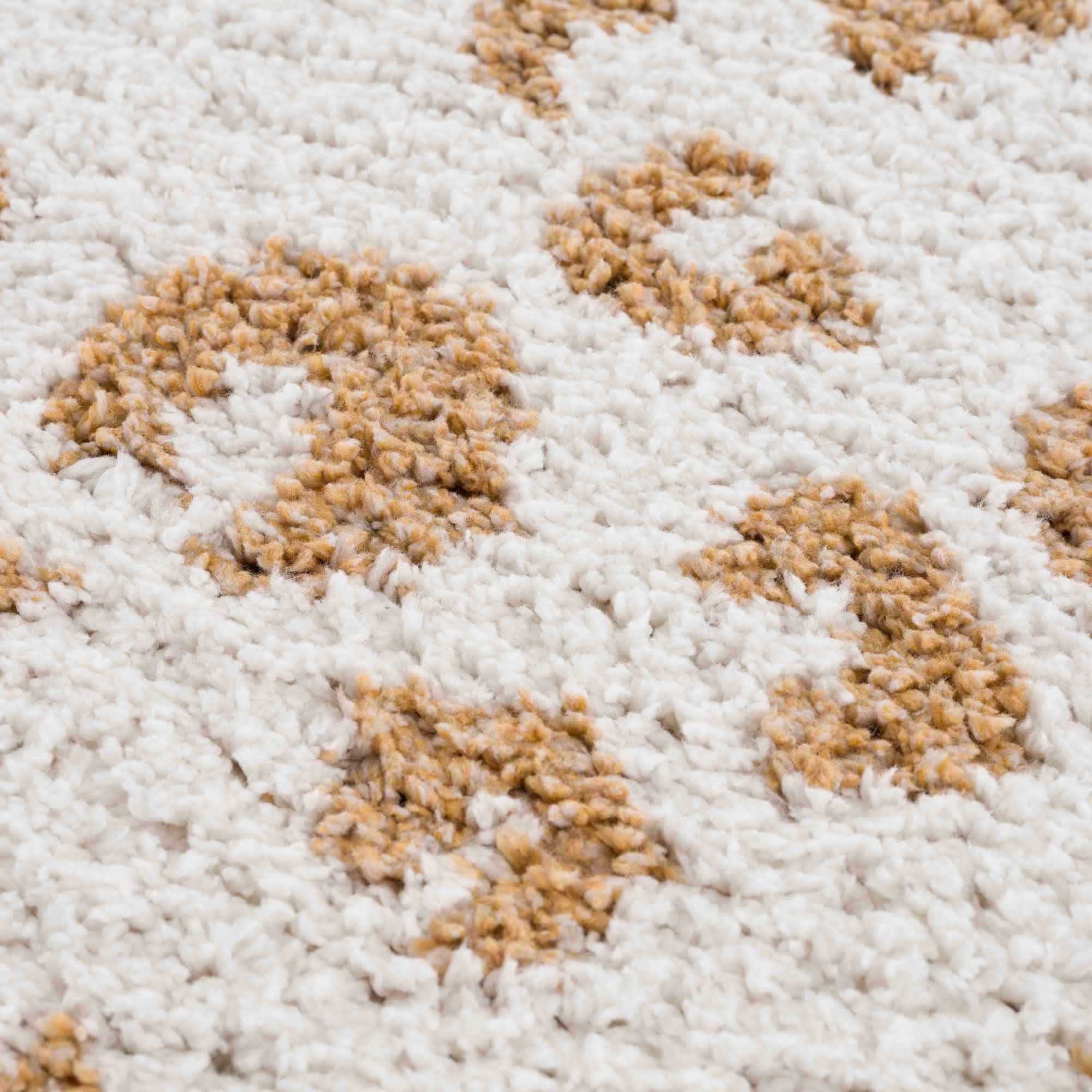 Modern Ivory and Gold Leopard Print Plush Pile Moroccan Style Area Rug - Image 10